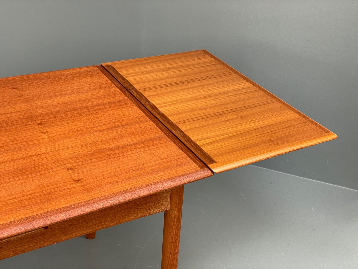 Vintage Teak Extending Dining Table Danish Design 1970s EB10001 MWOO - UKDK FURNITURE