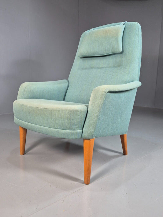 Midcentury Swedish Blue Lounge Chair By DUX 1960s Retro EB7662 MNOR - UKDK FURNITURE