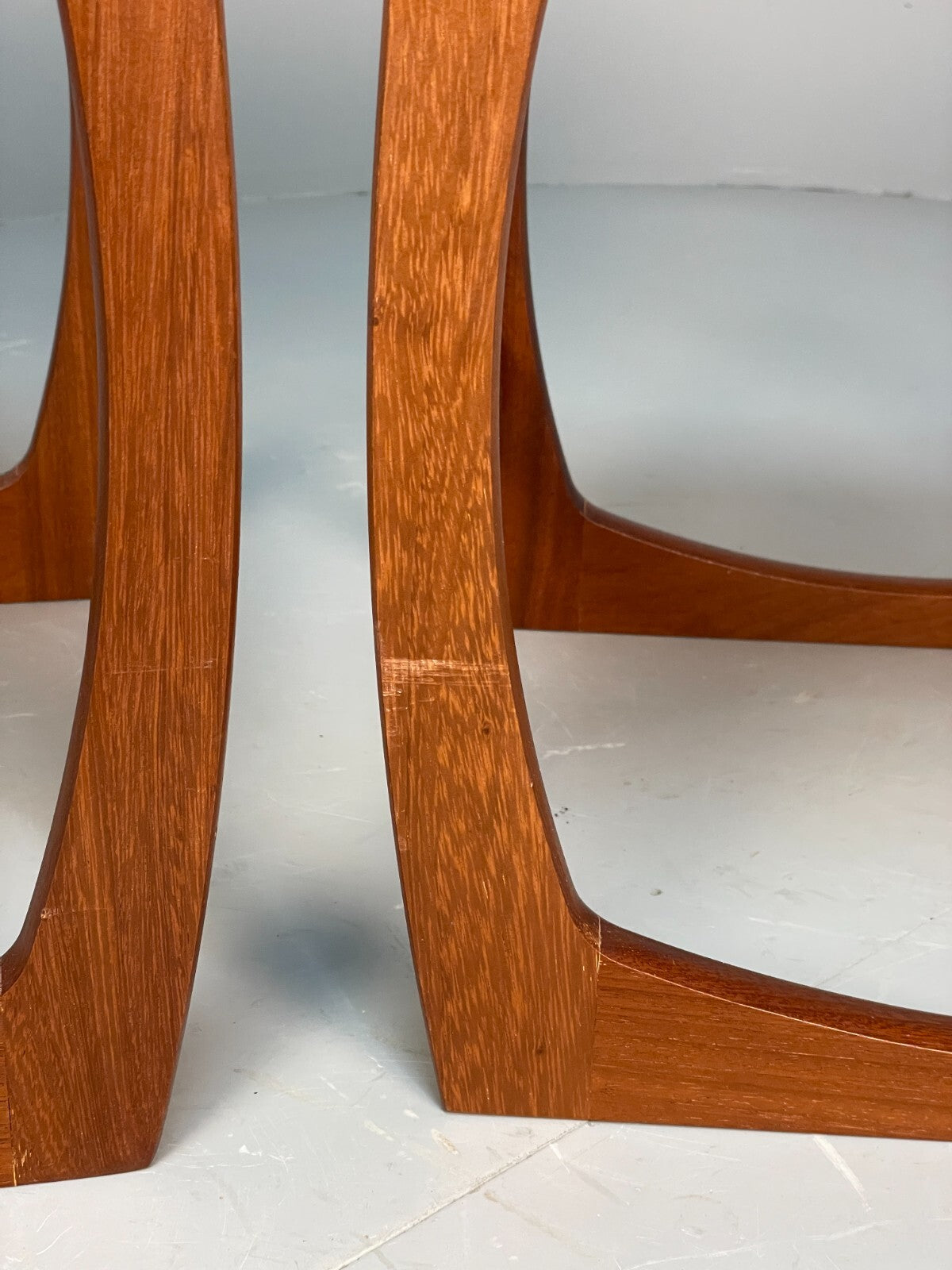 Vintage Teak Nesting Tables Set Of Three Coffee Tables EB8669 MWOO - UKDK FURNITURE
