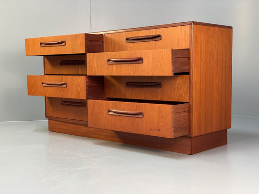 G Plan Fresco Teak Chest Of Drawers Vintage Retro Design 1960s EB9720 MWOO - UKDK FURNITURE