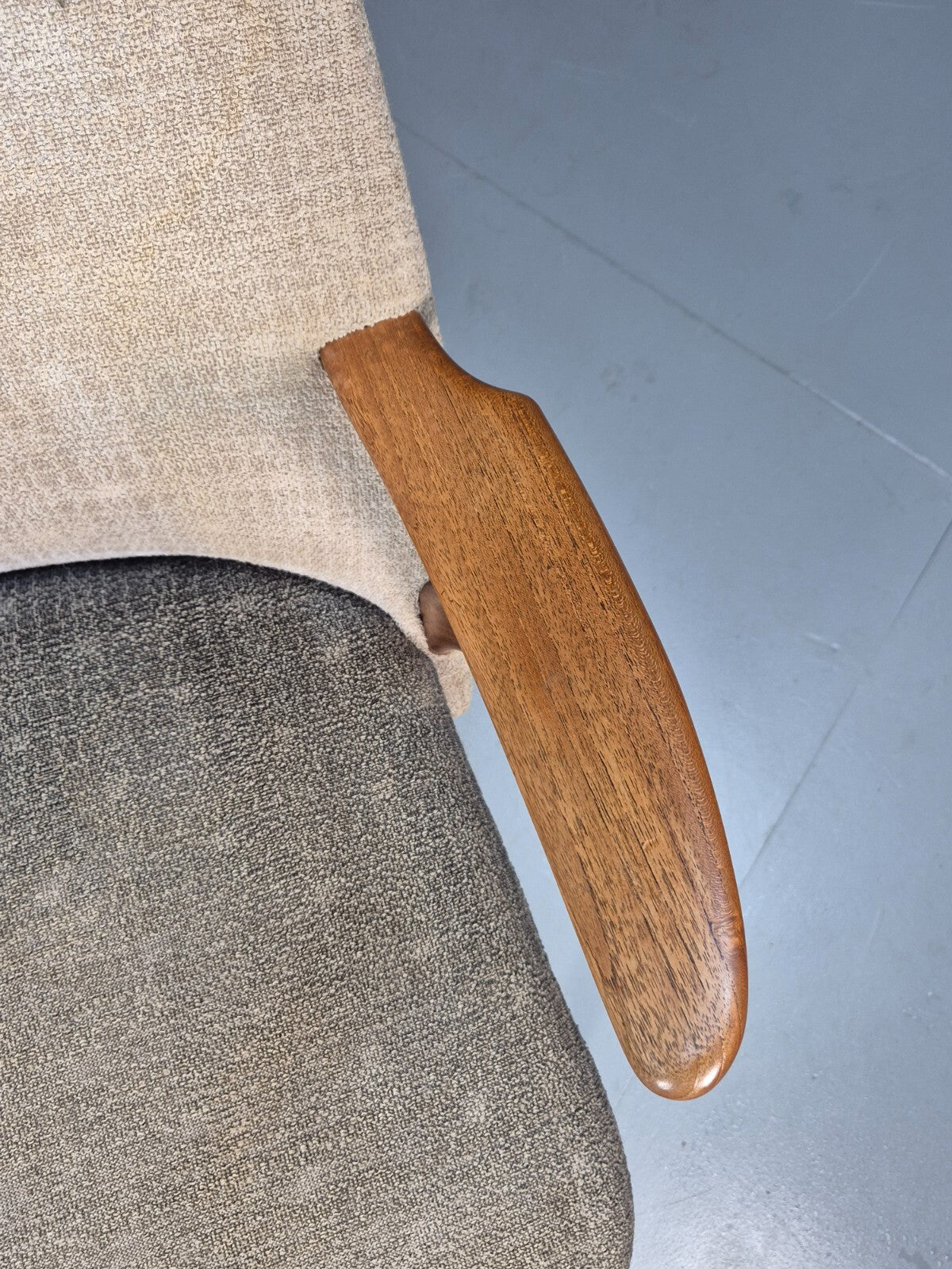 Vintage Danish Teak Armchair 1960s Mid Century Design Retro EB9240 MNOR - UKDK FURNITURE