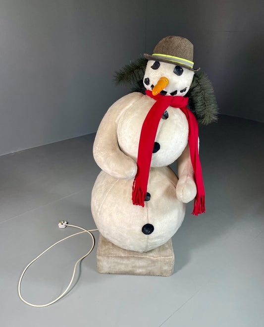 Animatronic Dancing Snowman Shop Display Vintage Danish 1970s EB6099 MWOO1