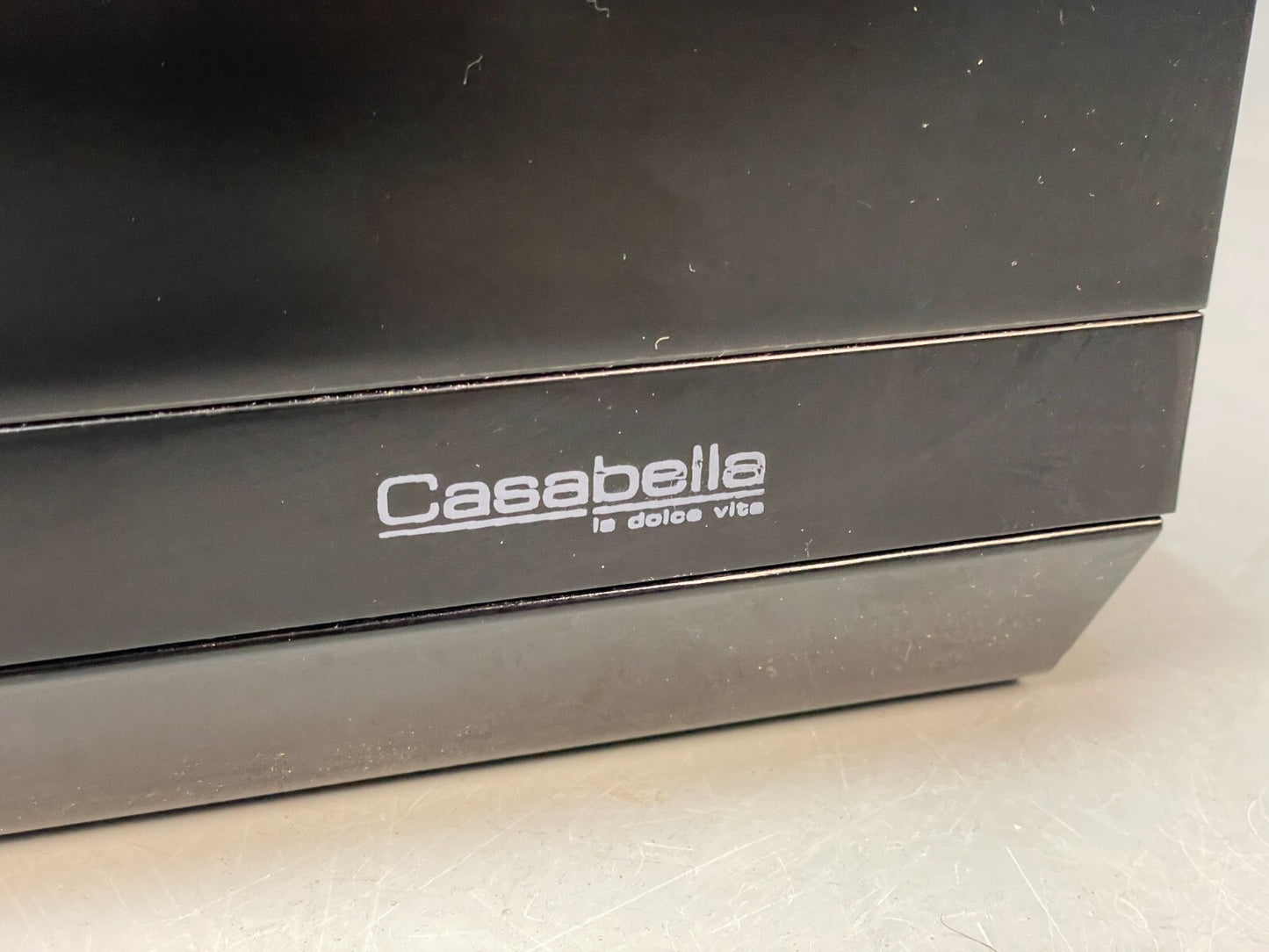 Italian Gloss Black & Off White 1980s Style Tv Unit With Drawers EB8686 MWOO - UKDK FURNITURE
