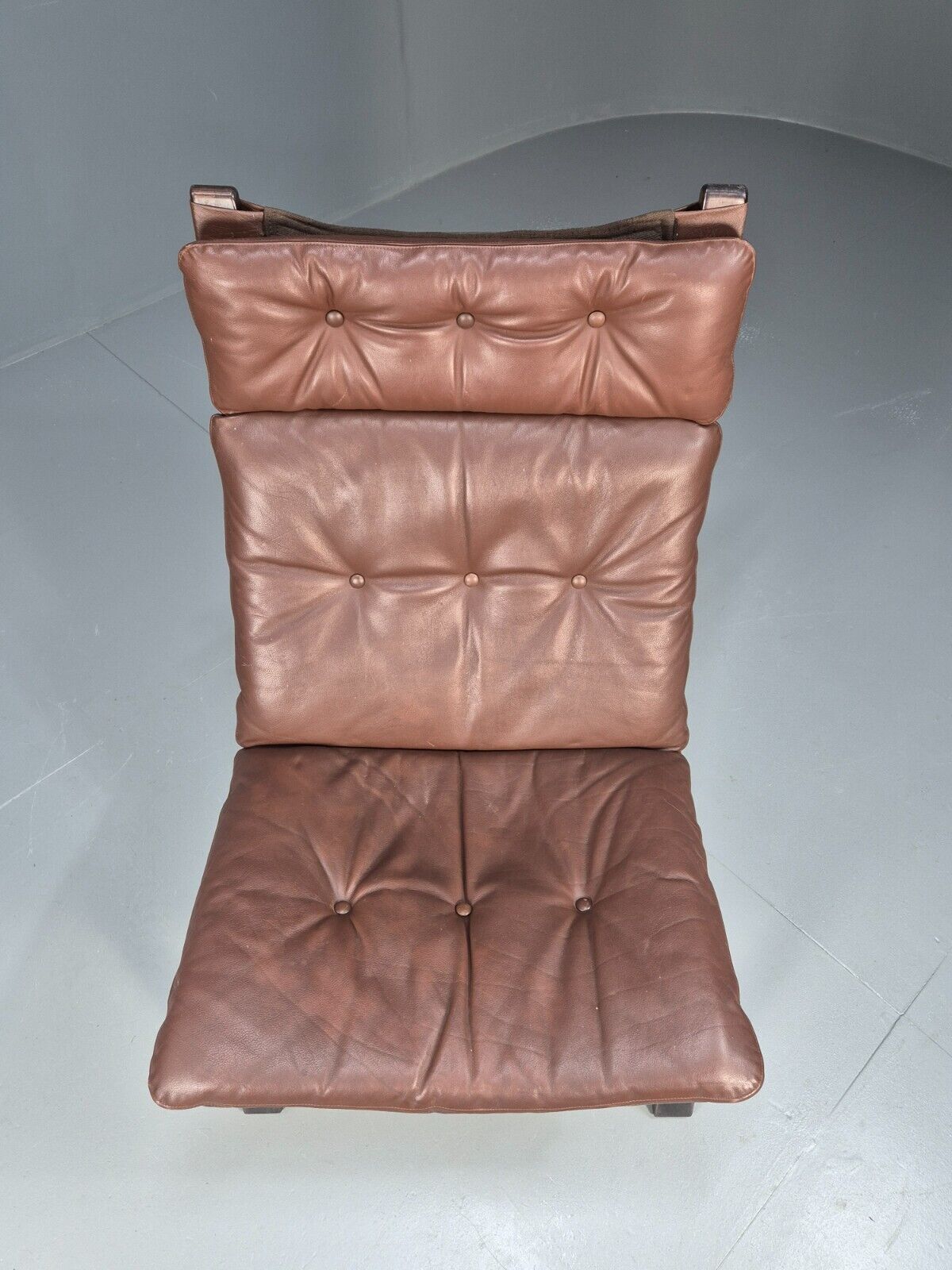 Vintage Danish Lounge Chair Brown Leather Bentwood Farstrup Retro EB8885a MBEN - UKDK FURNITURE