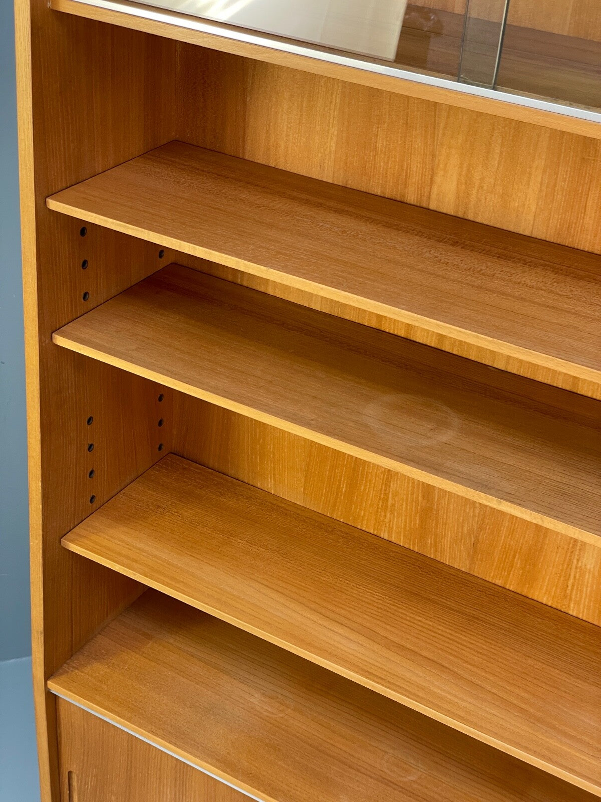 Vintage Cherry Wall Unit Bookcase By Minty Mid Century 1960s EB9722 MWOO - UKDK FURNITURE