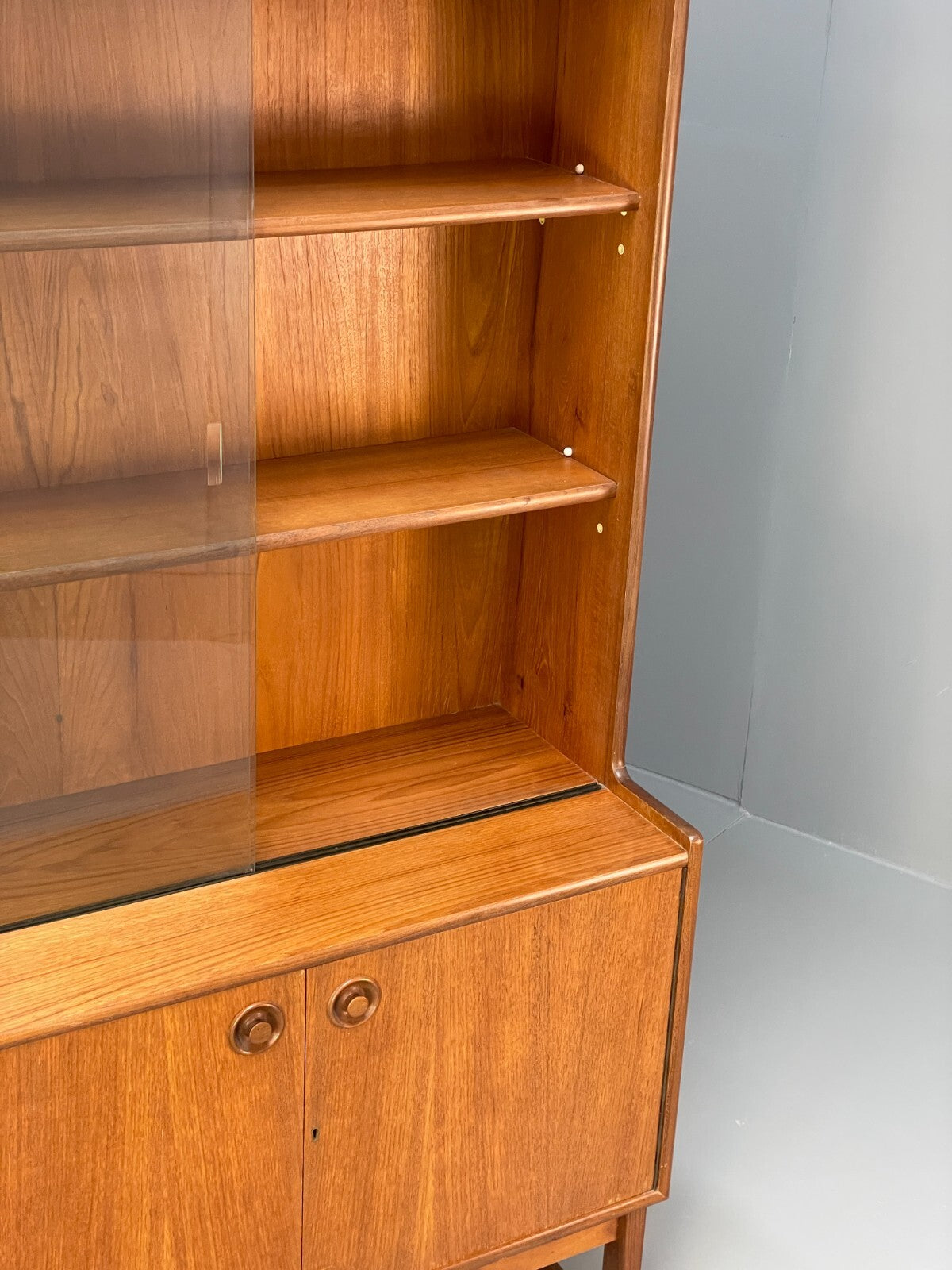 Vintage 1960s Teak Wall Unit By Tunridge Furniture Mid Century EB9528 MWOO - UKDK FURNITURE