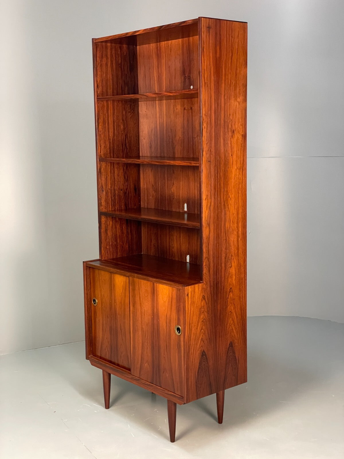 Vintage Danish Mid Century Tall Rosewood Unit Shelving EB8155 MWOO - UKDK FURNITURE