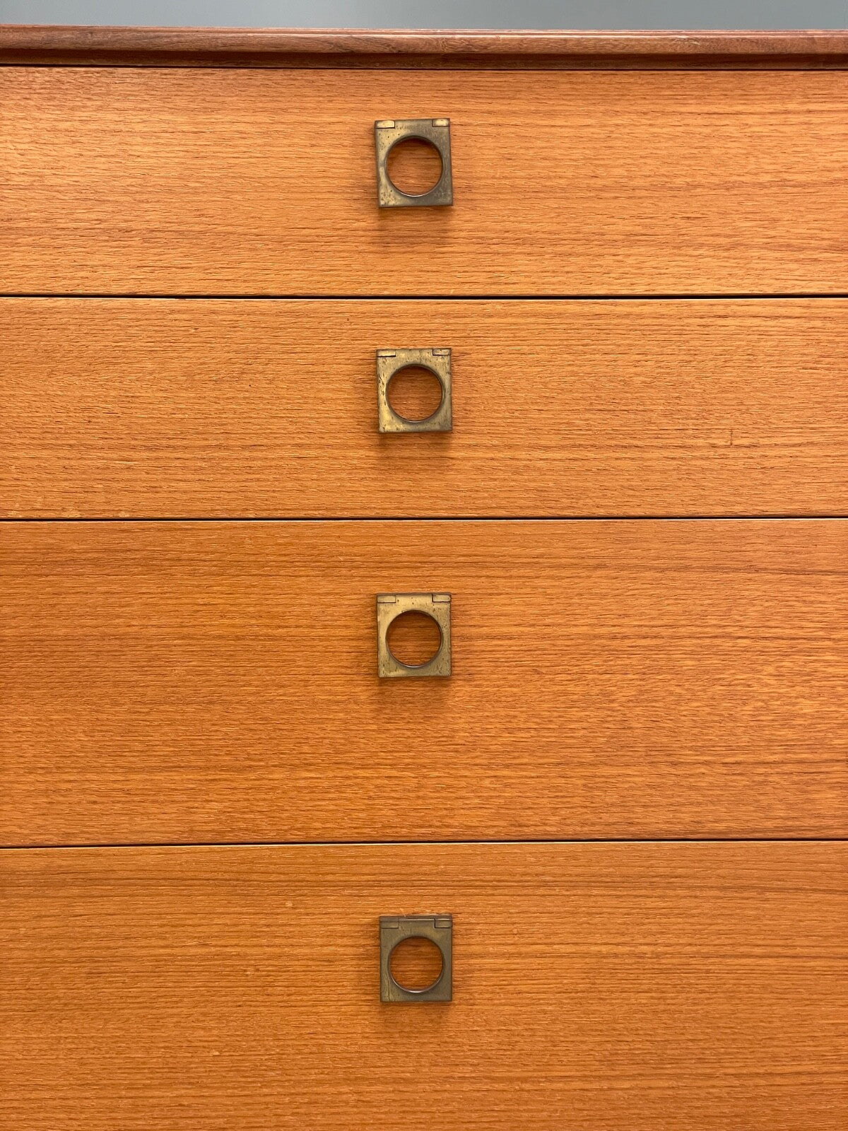 G Plan Teak Chest Of Drawers Vintage 1970s Brass Handles Felt Lined EB9762 MWOO - UKDK FURNITURE