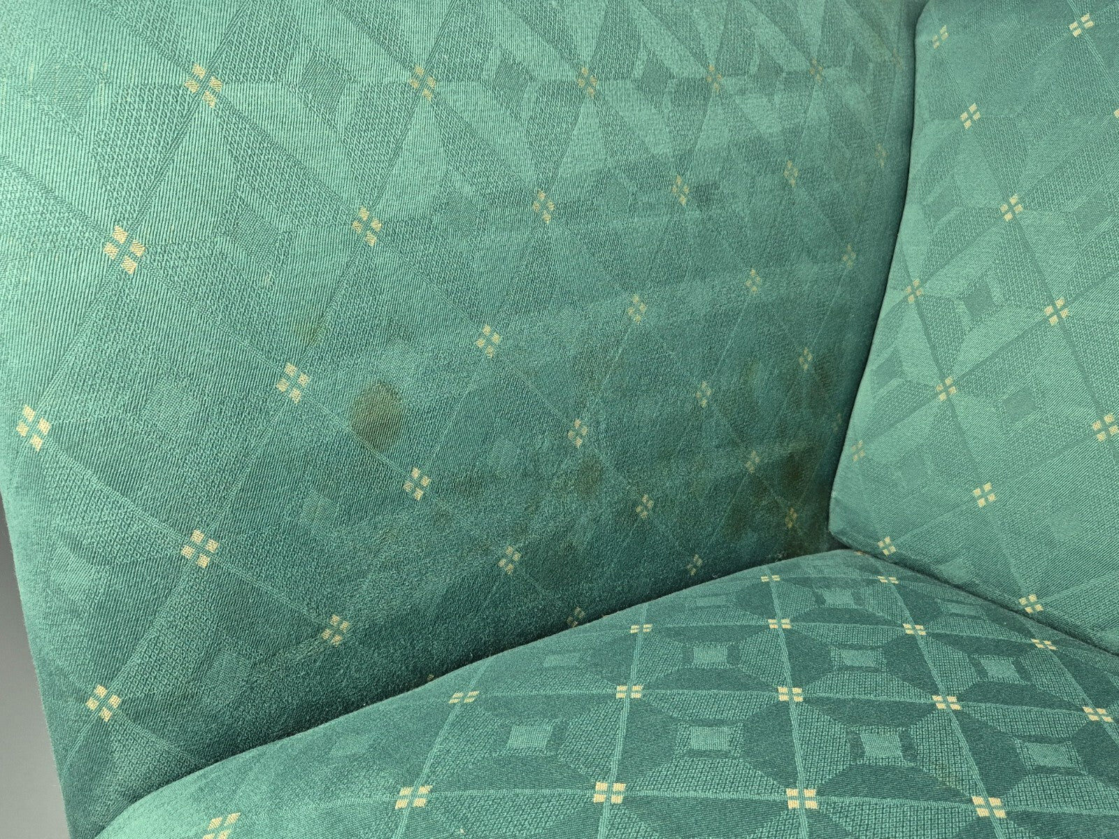 Vintage Danish Green 2 Seat Classic Mid Century Shaped Sofa 1980s EB9565 M2SS - UKDK FURNITURE