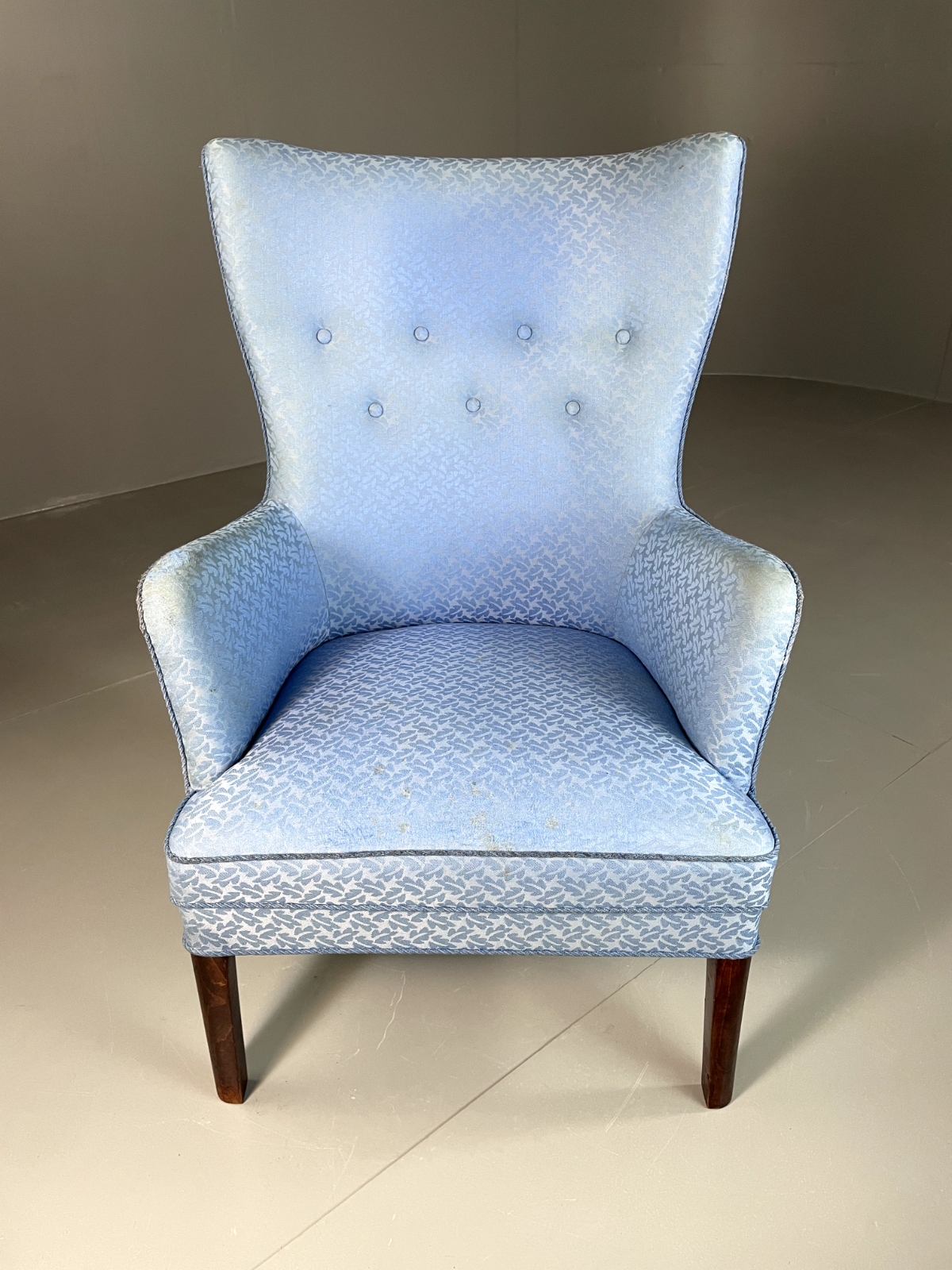 Vintage Danish High Back Lounge Chair, MCM, Retro, EB6006 MNOR - UKDK FURNITURE