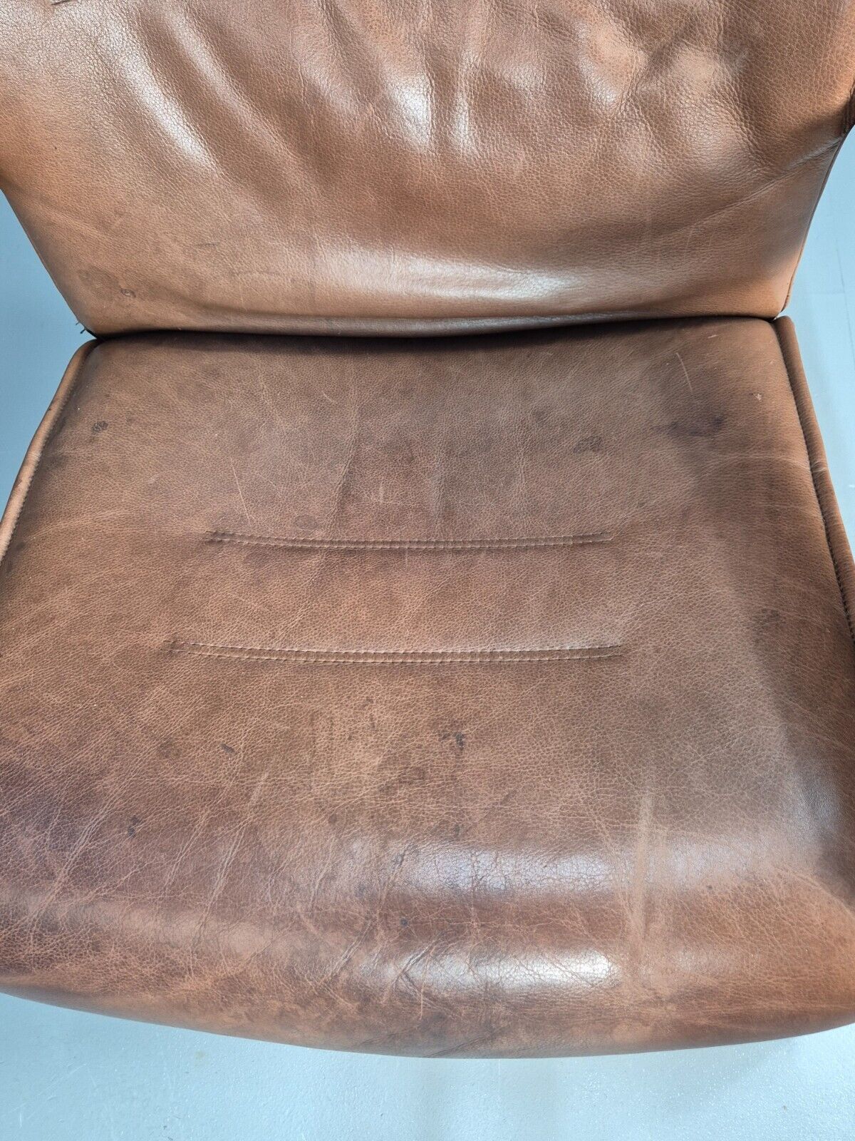 Vintage Danish Lounge Chair Brown Leather Bentwood Reclines Retro EB8783 MBEN - UKDK FURNITURE