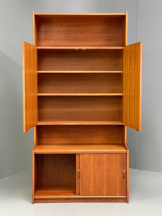 Vintage Teak Wall Unit By Gibbs Furniture 1970s Shelving Retro EB9752 MWOO - UKDK FURNITURE
