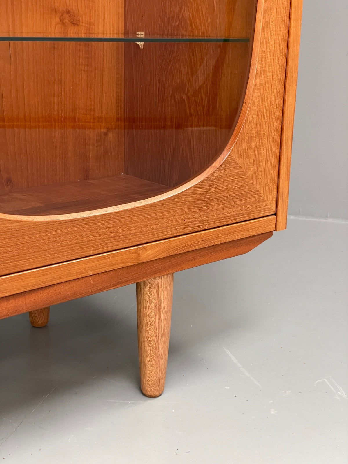 Vintage Teak Glazed Cabinet By Omann Jun 1970s Retro Danish EB9830 MWOO - UKDK FURNITURE