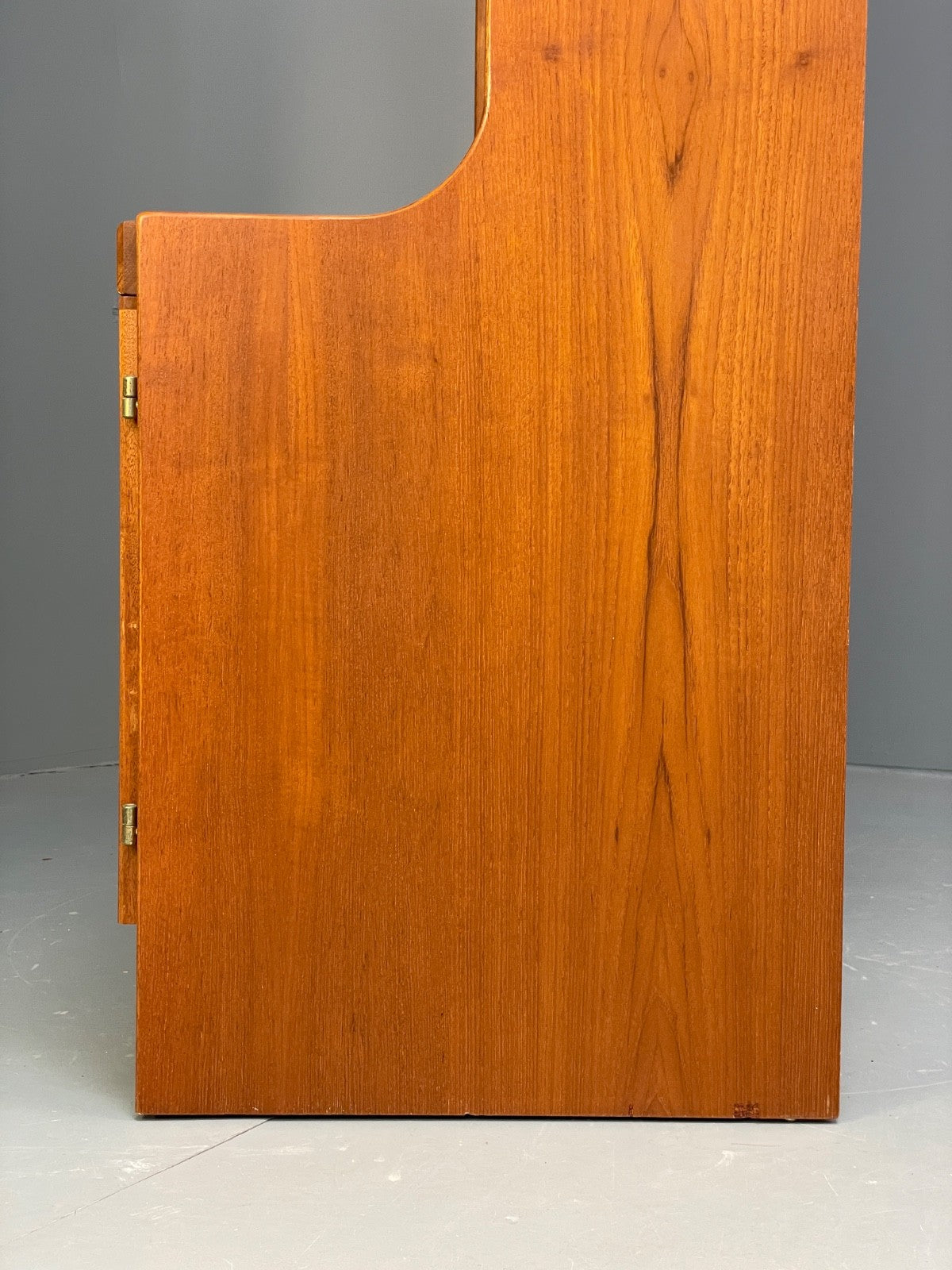 Vintage Teak Shelving Unit Cocktail Cabinet Glazed Retro 1970s EB10011 MWOO - UKDK FURNITURE