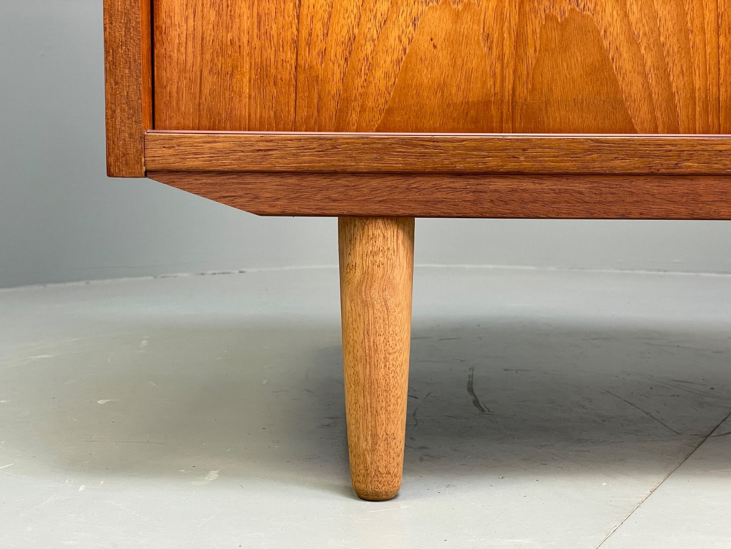 Vintage Danish Teak Cabinet 1970s Retro Sliding Doors Shelf EB9835 MWOO - UKDK FURNITURE