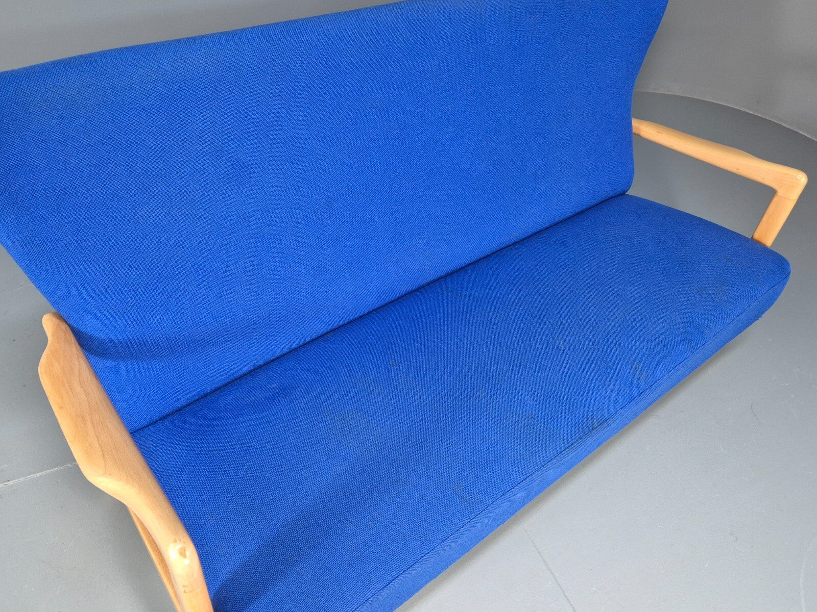 Vintage Fritz Hansen 2 Seat Sofa Soren Hansen Design 1940s MCM EB9016 M2SS - UKDK FURNITURE