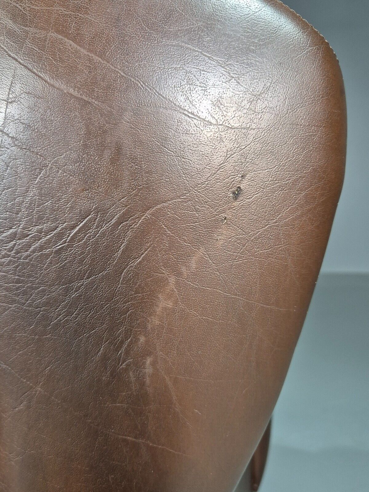 Vintage Danish Lounge Chair Brown LeatherWingback 1970s Retro MCM EB7815 MNOR - UKDK FURNITURE