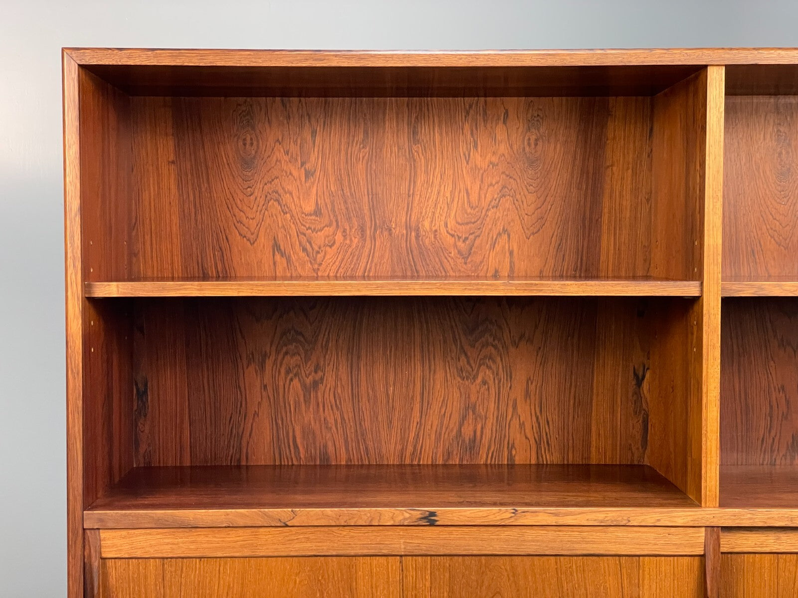 Midcentury Danish Tall Sideboard Storage Cabinet Vintage 1960s EB8674 MWOO - UKDK FURNITURE