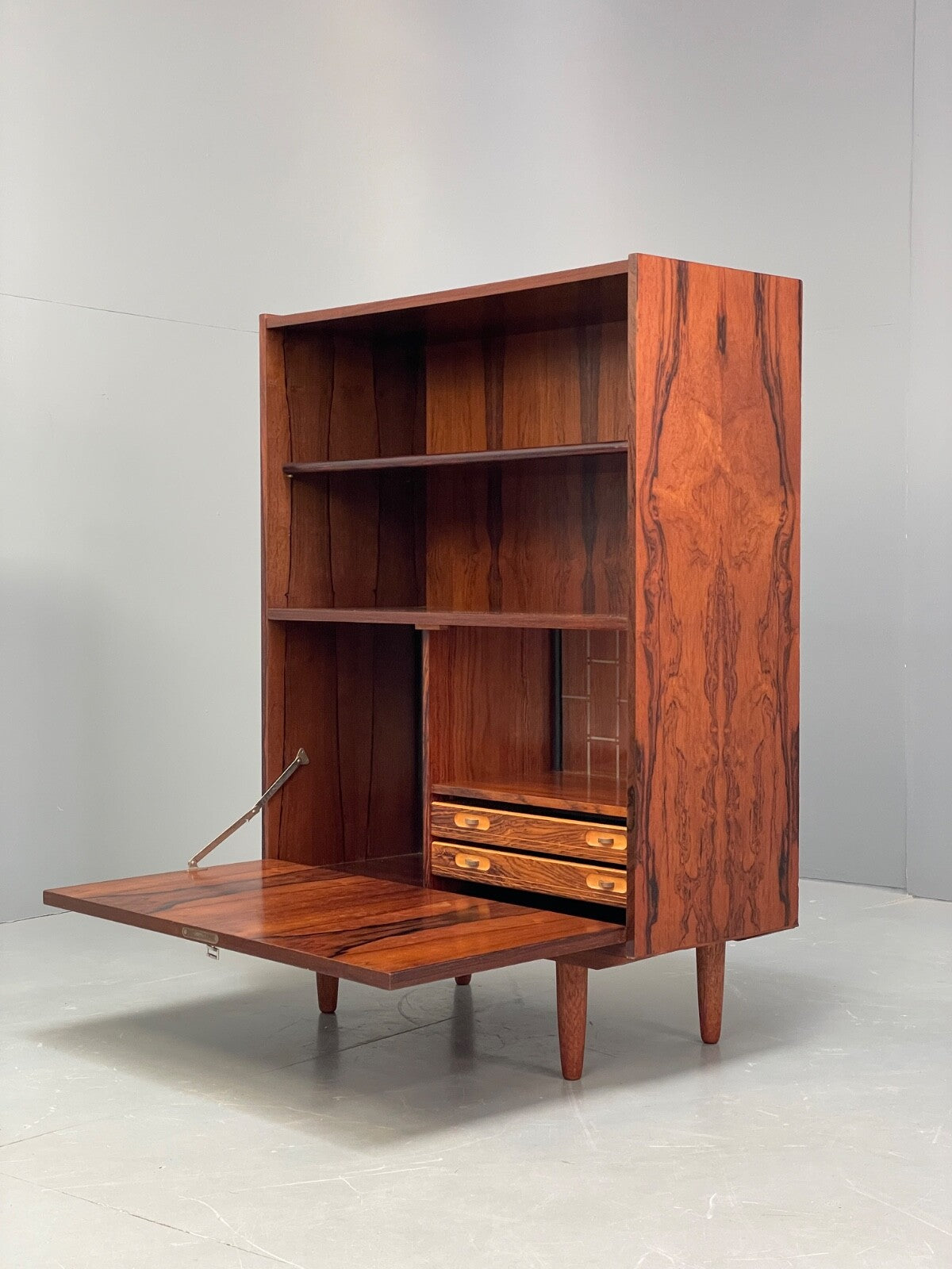 Vintage Danish Drinks Cabinet Shelving Unit 1960s Mid Century EB9506 MWOO - UKDK FURNITURE