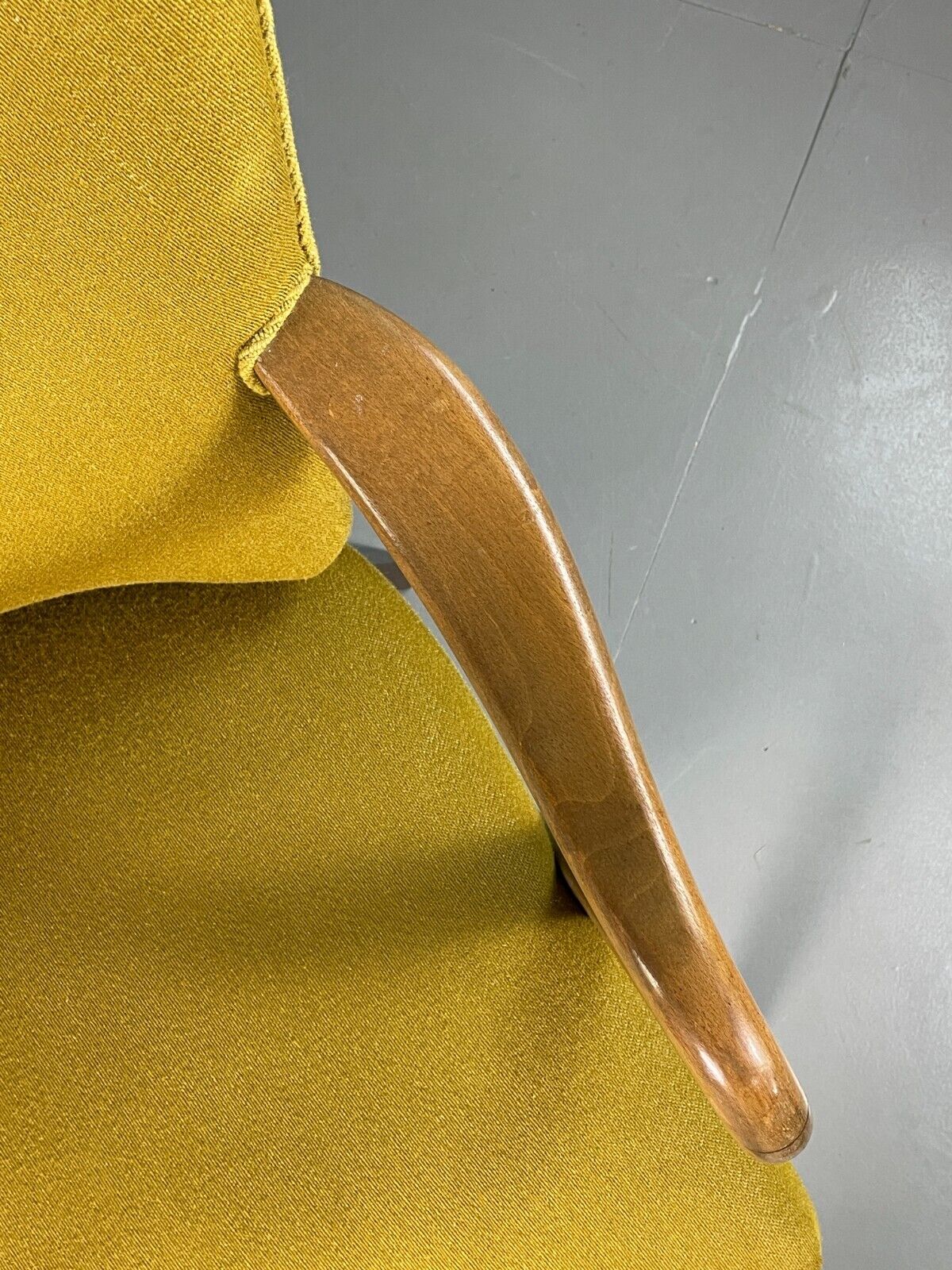 Vintage Danish Elbow Chair Green Beech Frame Retro MCM EB6756 MNOR - UKDK FURNITURE