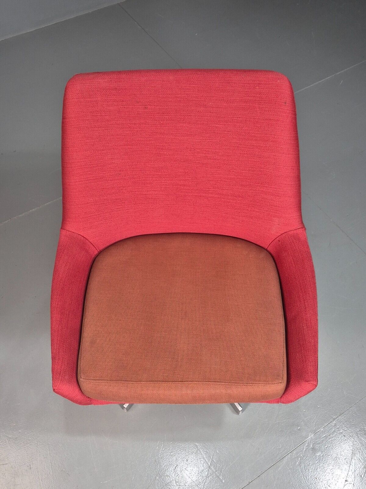 Vintage Swedish Swivel Chair Red Wool Ihreborn 1970s Retro EB7899 MSWI - UKDK FURNITURE