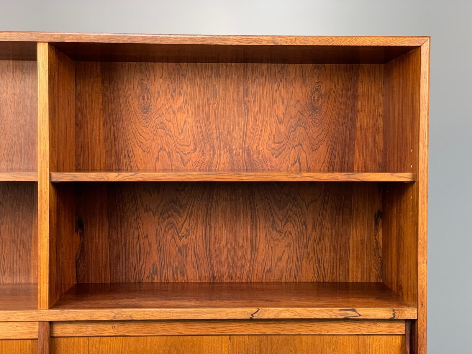 Midcentury Danish Tall Sideboard Storage Cabinet Vintage 1960s EB8674 MWOO - UKDK FURNITURE