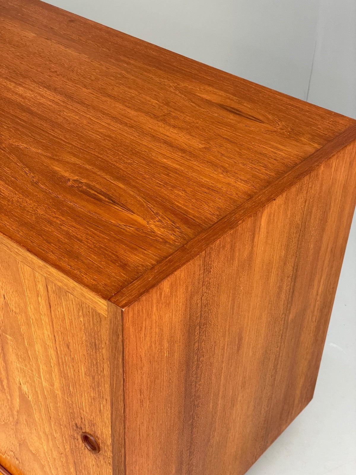 Vintage Danish Teak Cabinet 1970s Retro Sliding Doors Shelf EB9835 MWOO - UKDK FURNITURE