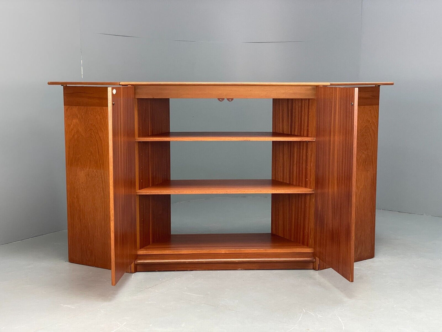 Vintage Teak Extending Home Drinks Bar By Reeds Furniture Shelving EB9119 MWOO - UKDK FURNITURE