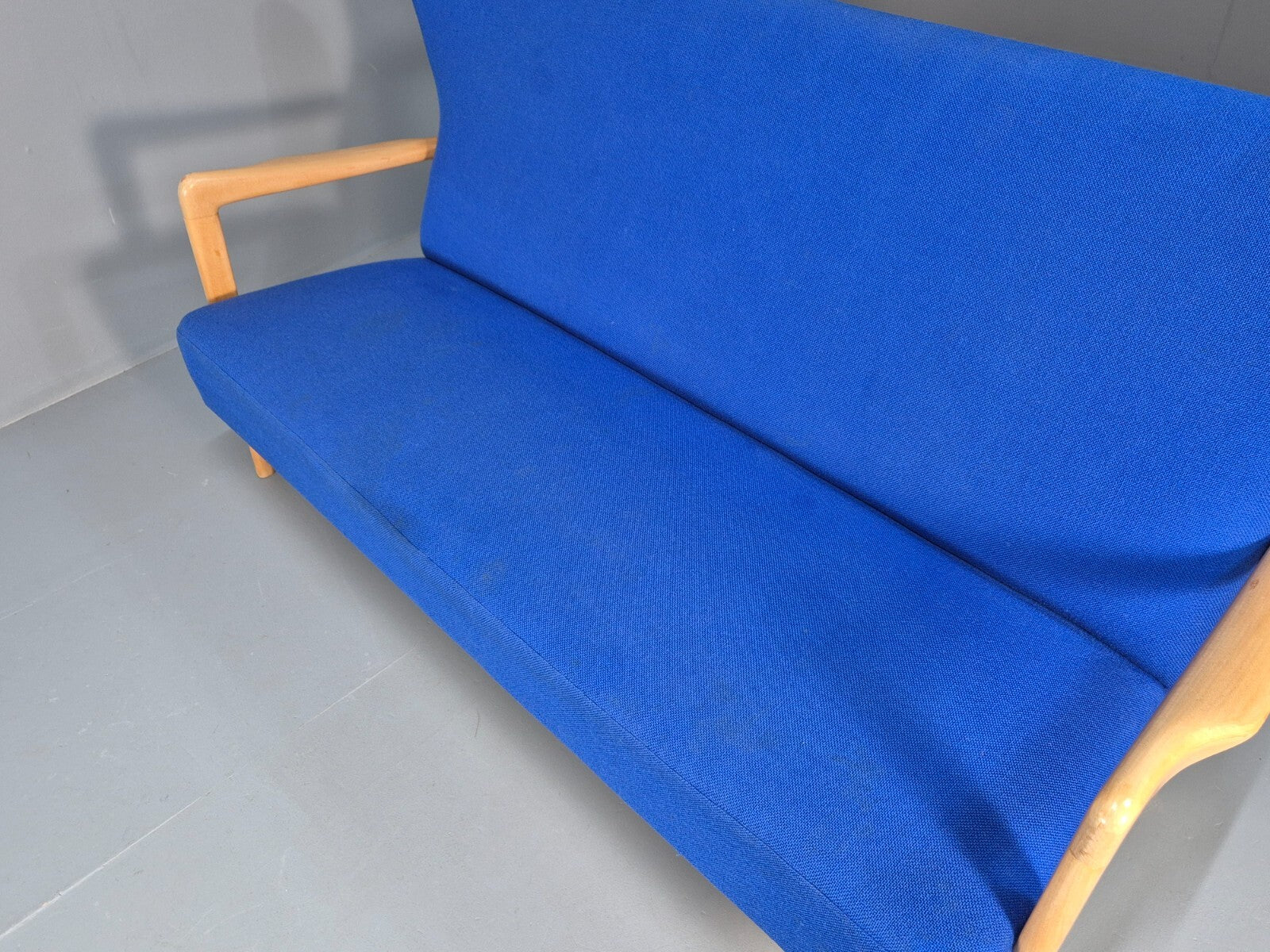 Vintage Fritz Hansen 2 Seat Sofa Soren Hansen Design 1940s MCM EB9016 M2SS - UKDK FURNITURE