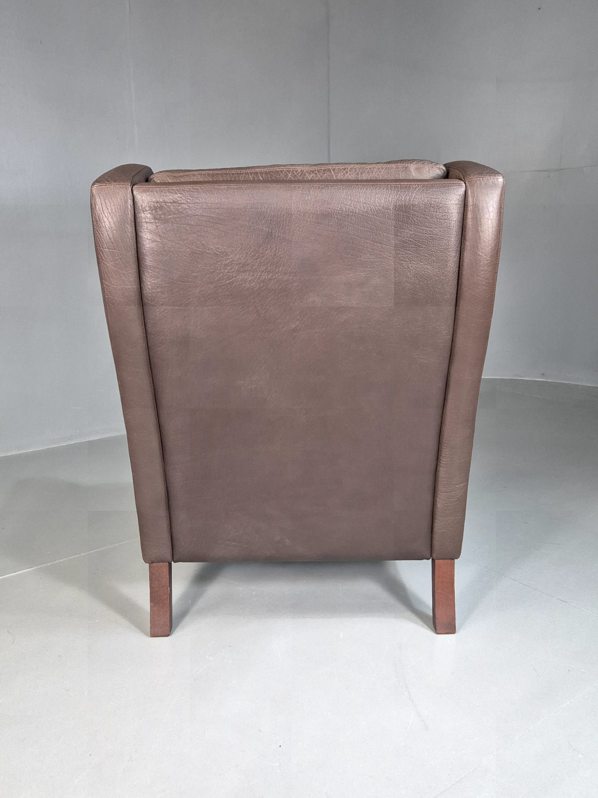 Vintage Danish Wingback Lounge Chair Leather Mogensen Retro MCM EB7233 MNOR - UKDK FURNITURE