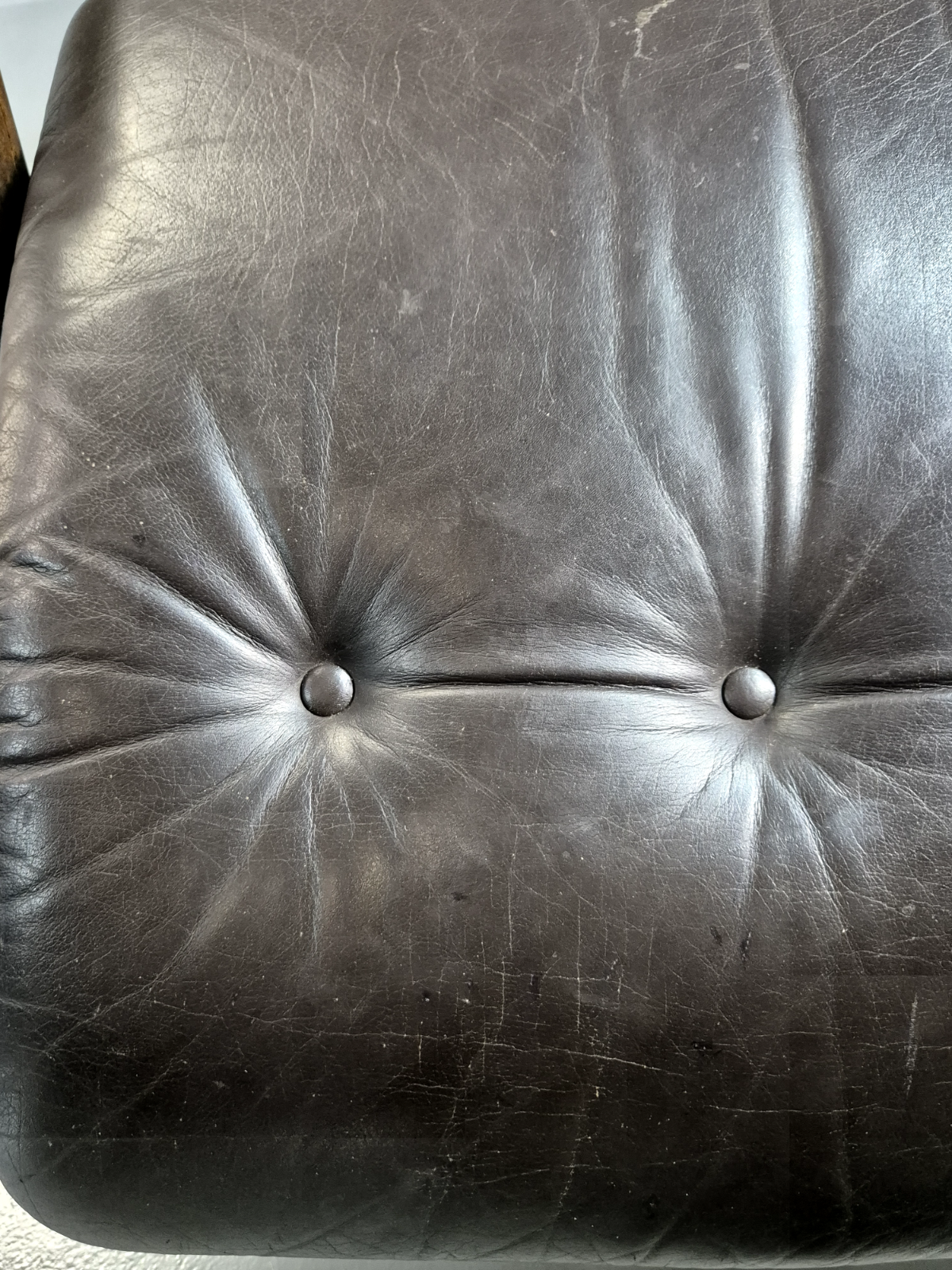 Vintage Danish Lounge Chair Brown Leather Ebbe Gehl Design Retro MCM EB7215 MNOR - UKDK FURNITURE