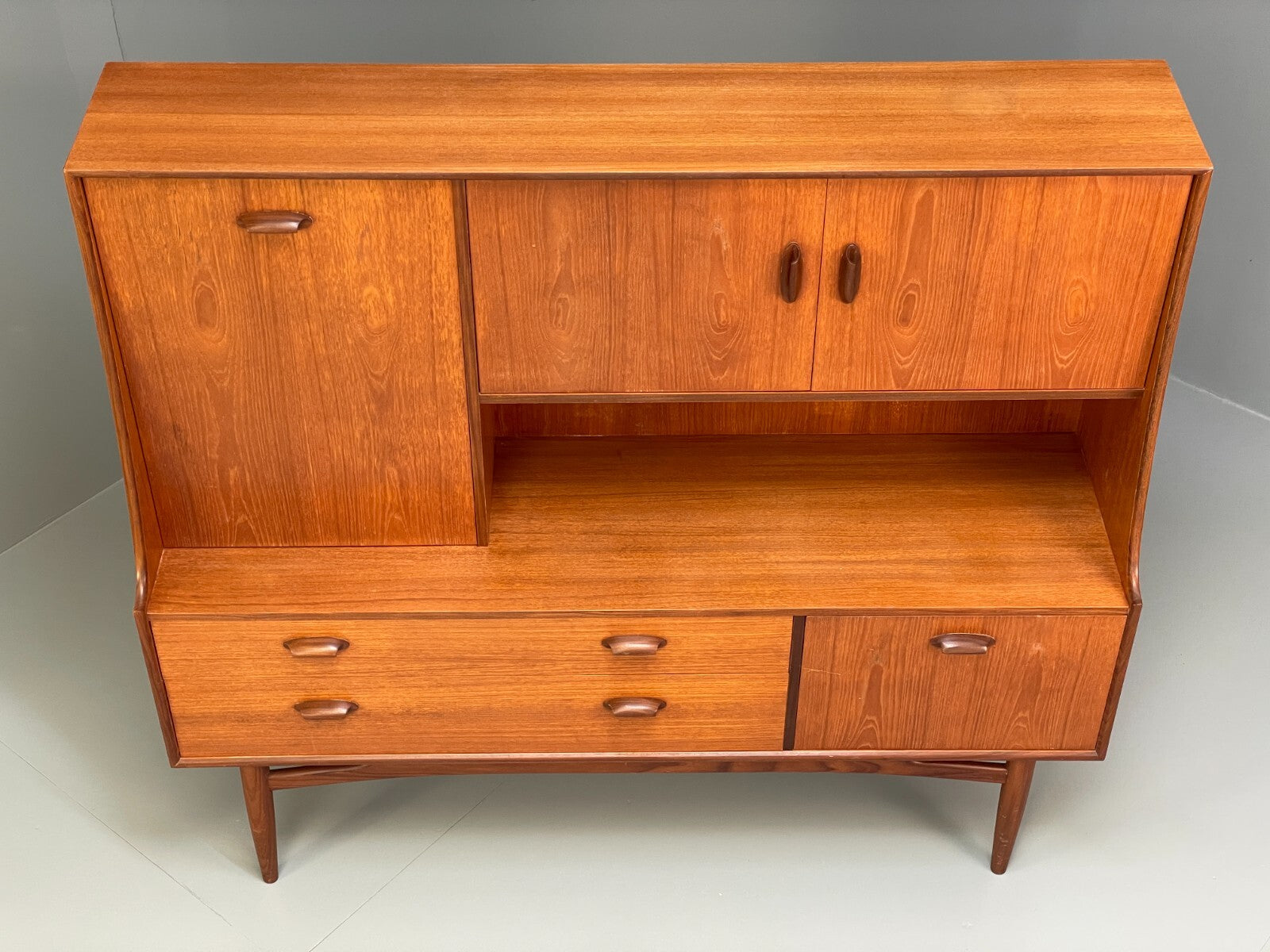 Vintage G Plan Highboard Teak 1960s Mid Century Design Drawers EB9716 MWOO - UKDK FURNITURE
