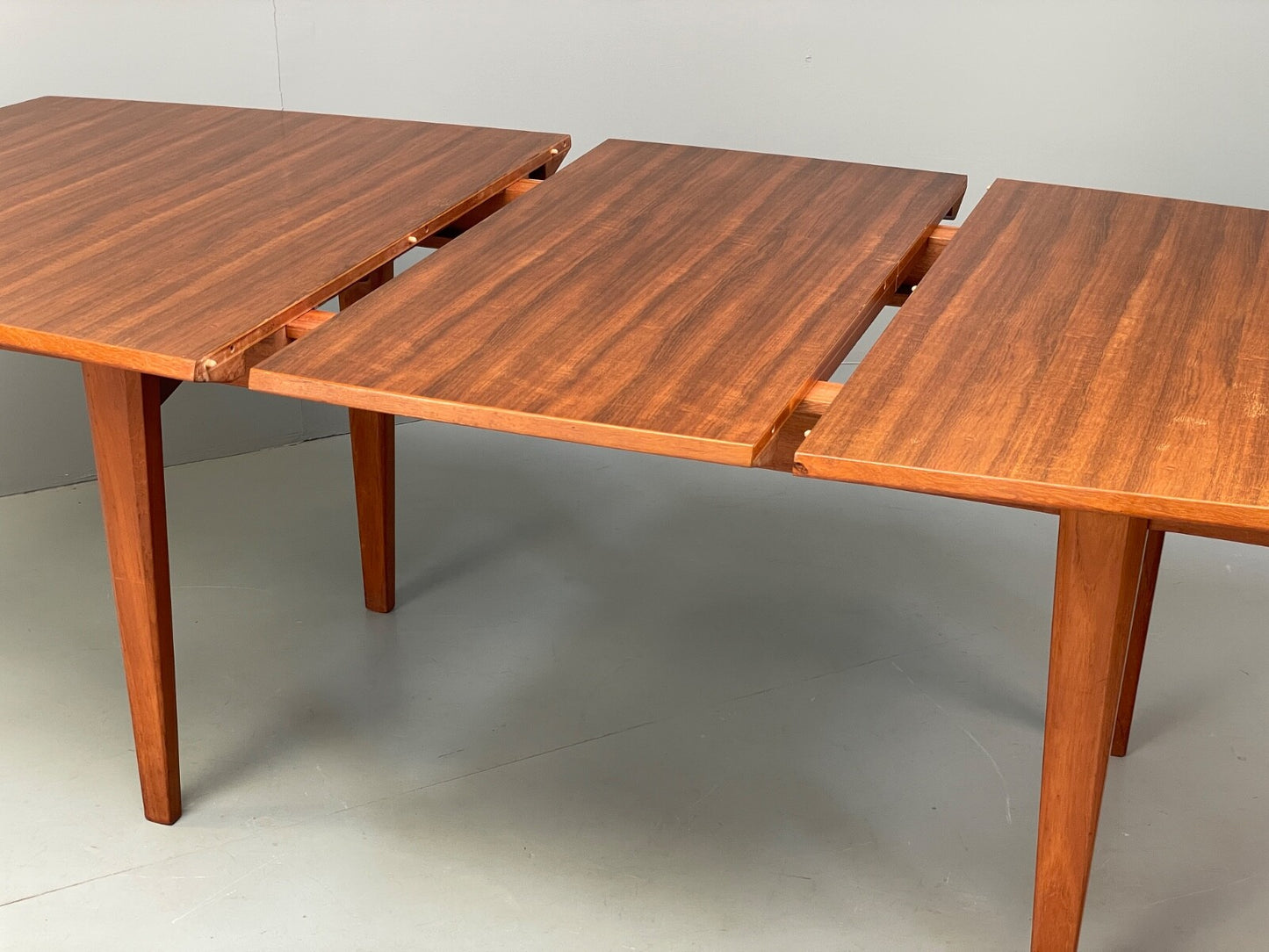 Vintage Gordon Russell Dining Table Extending Walnut & Teak 1960s EB9517 MWOO - UKDK FURNITURE