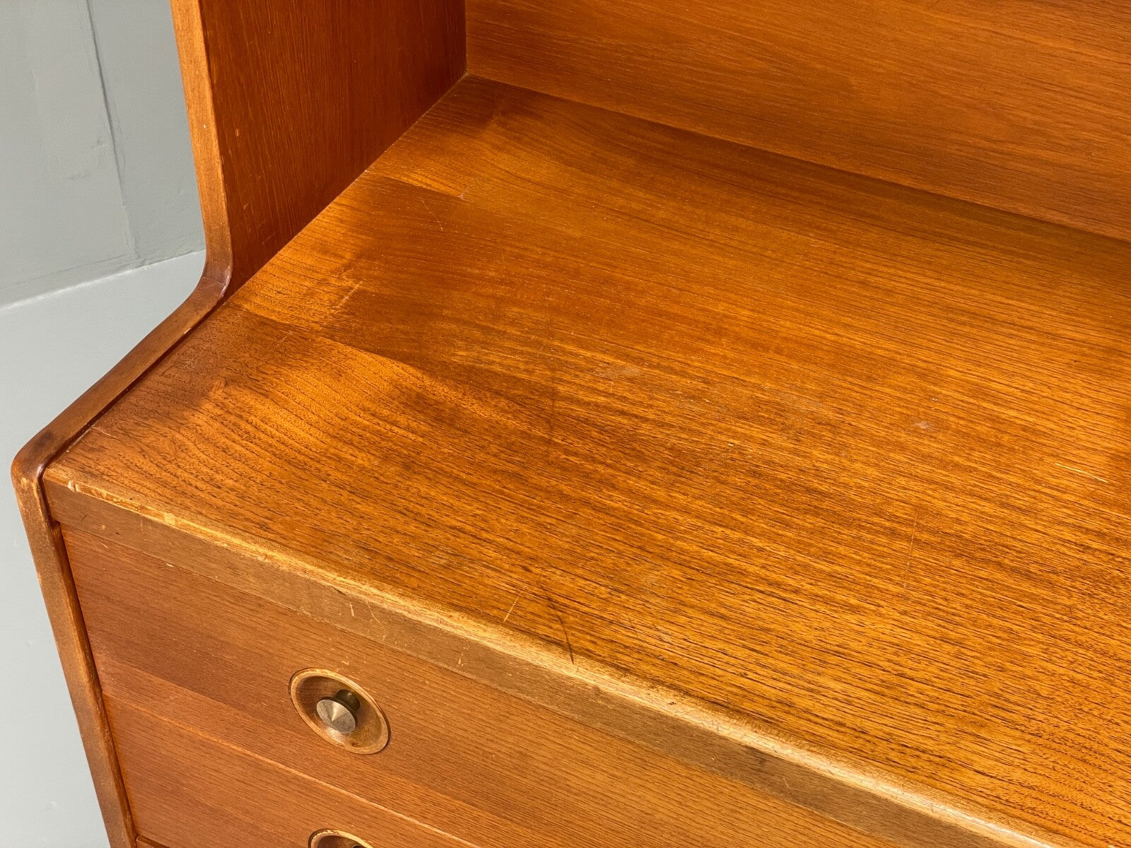 Vintage Teak Wall Unit With Drawers And Shelving 1960s Retro Design EB9739 MWOO - UKDK FURNITURE