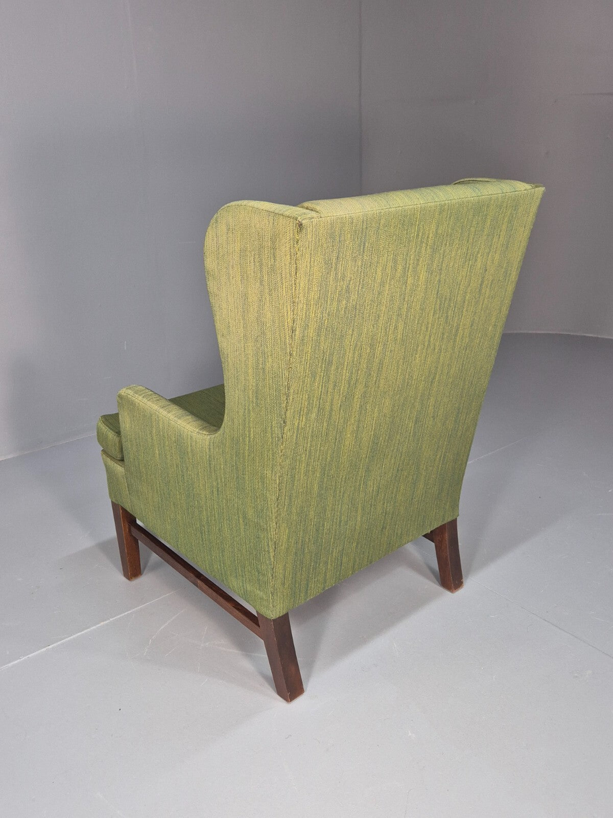Vintage Danish Wing Back Lounge Chair 1960s Green Mid Century Retro EB9652 MNOR - UKDK FURNITURE