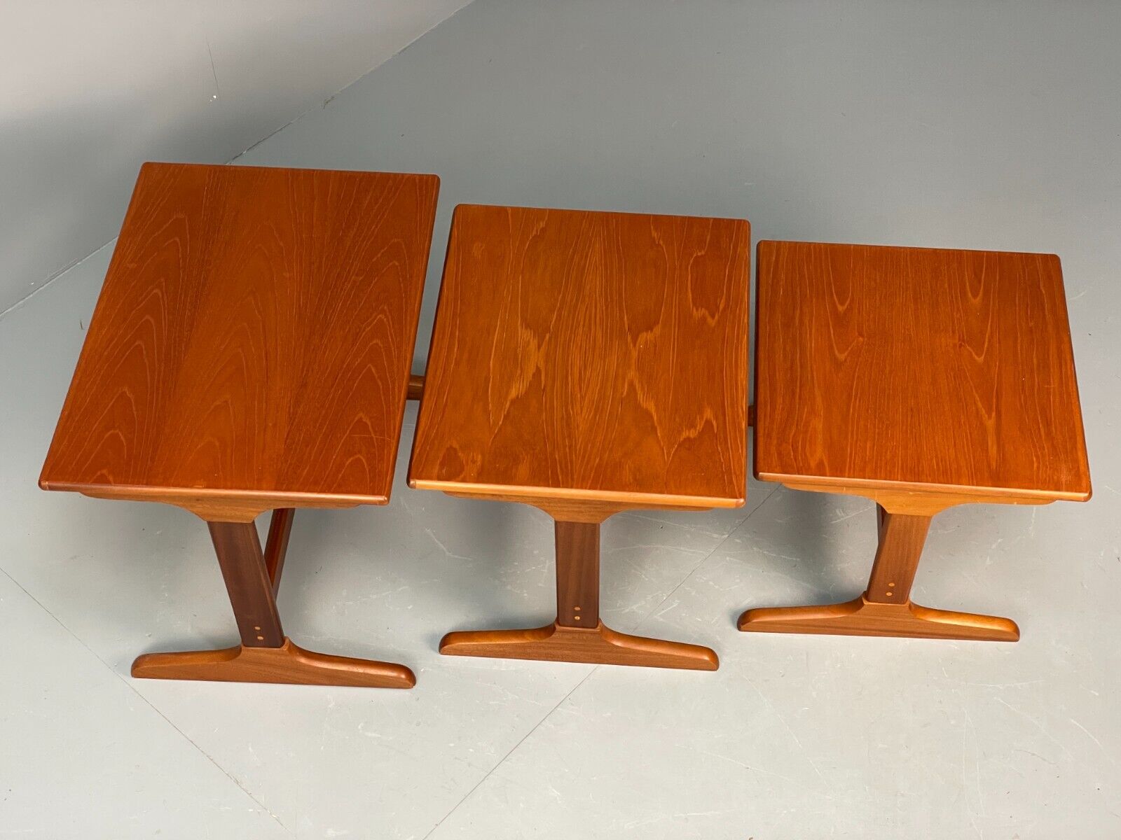 Vintage Teak Nesting Tables Retro 1980s EB8405 MWOO - UKDK FURNITURE