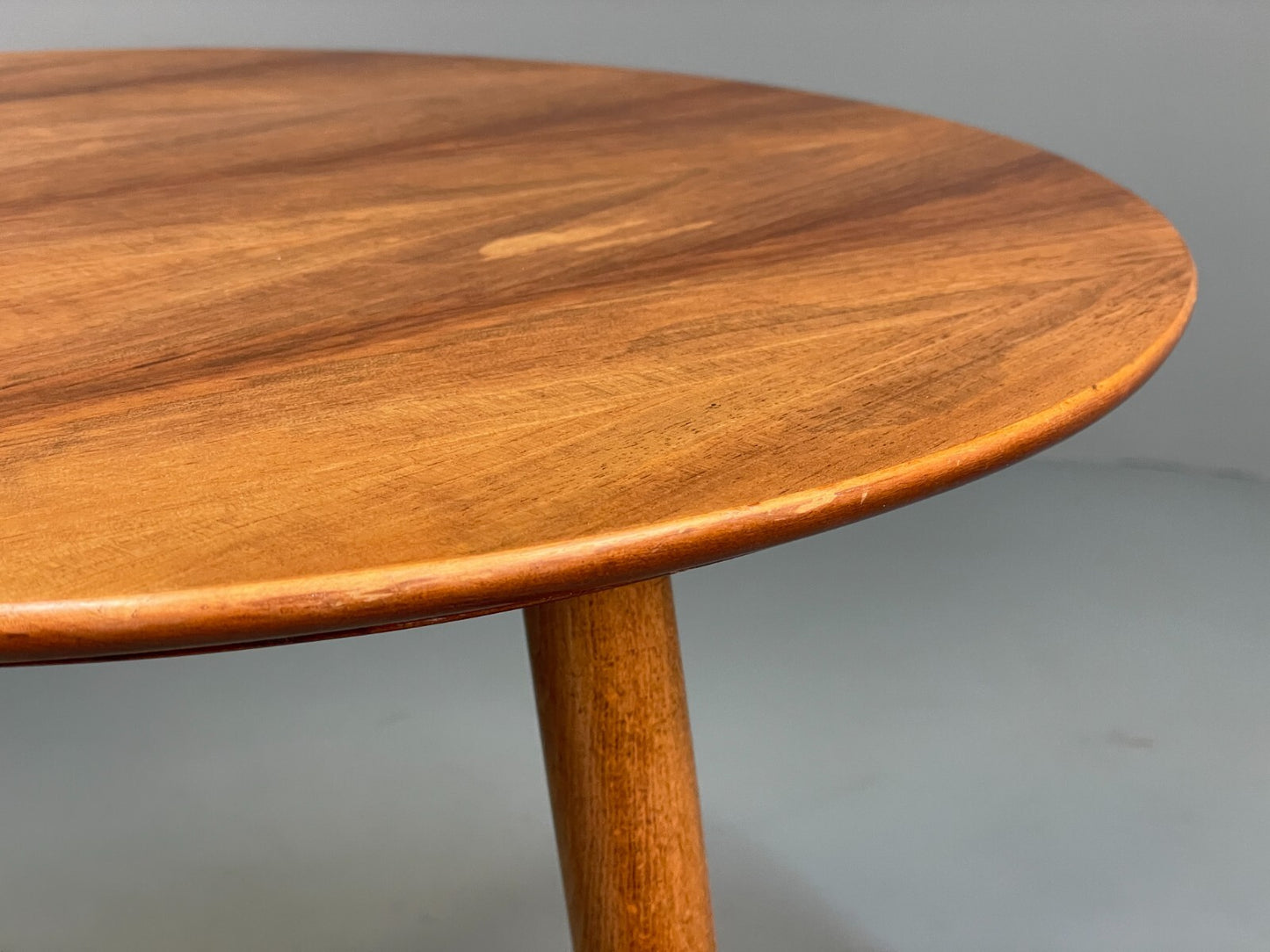 Vintage Round Walnut Coffee Table Side Table Mid Century Retro EB9428 MWOO - UKDK FURNITURE