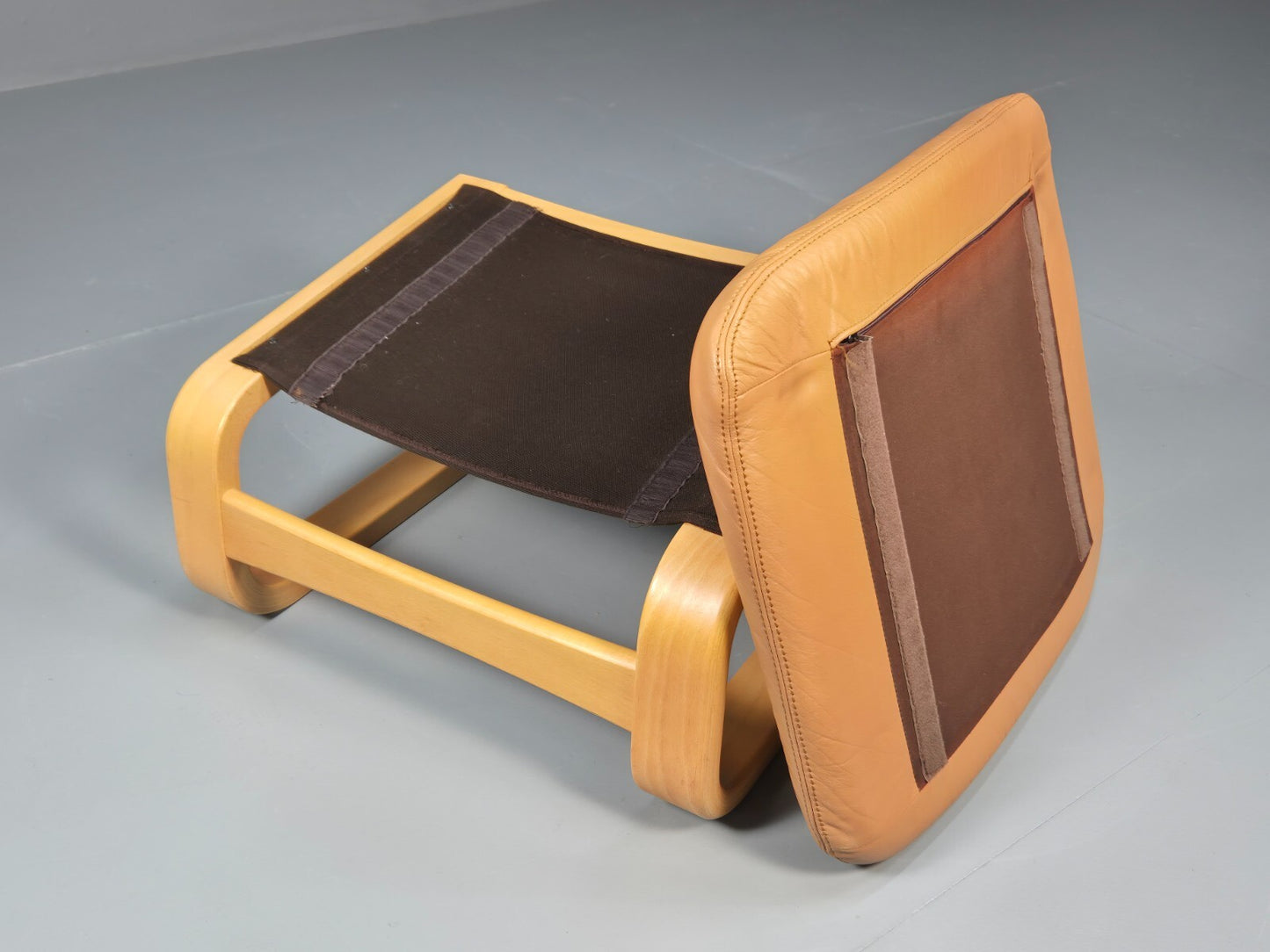 Vintage Danish Skippers Apollo Range Footstool Tan Leather Retro EB9783 MFOO - UKDK FURNITURE