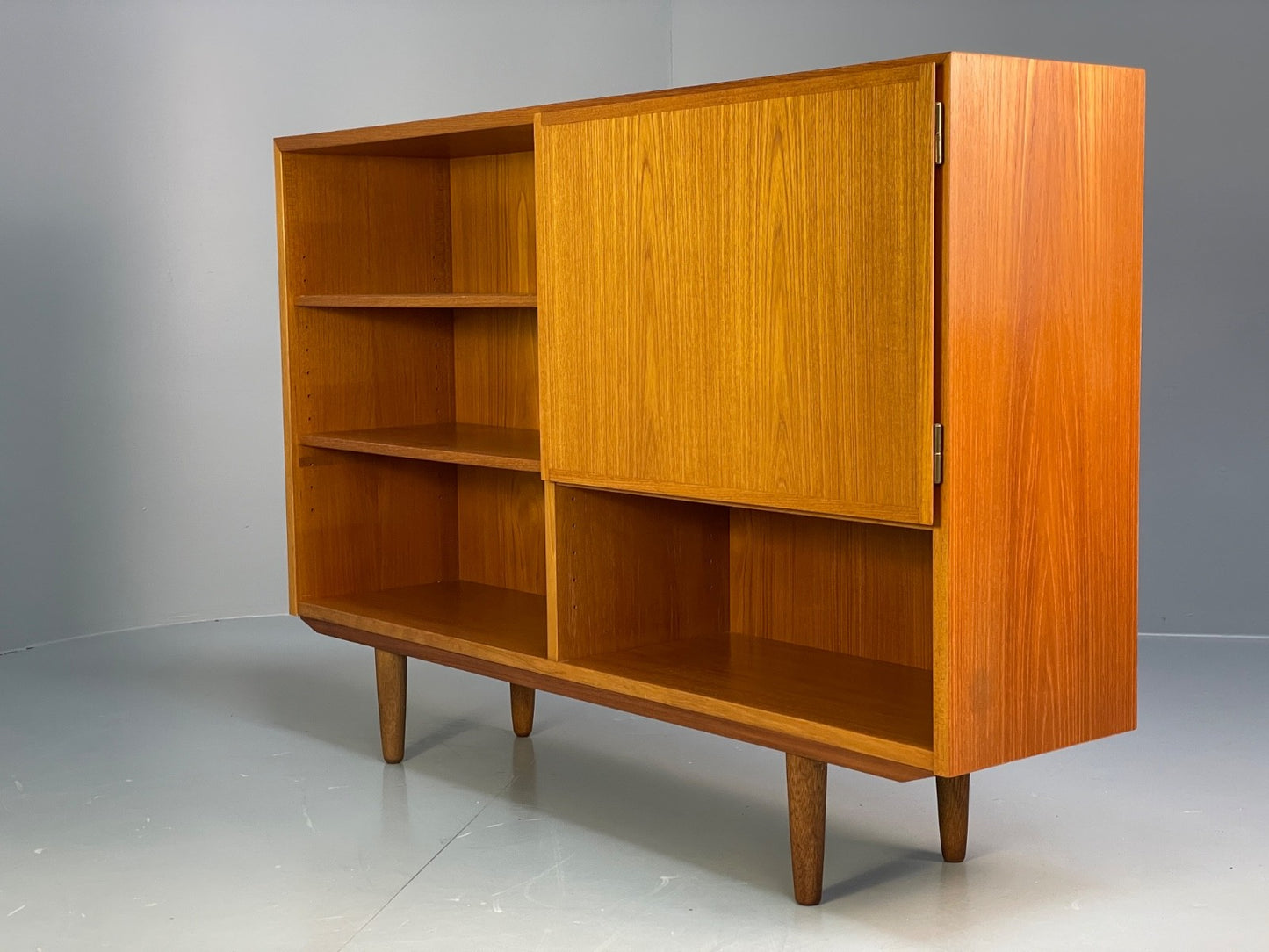 Vintage 1970s Teak Bookcase By Omann Jun Danish Retro Shelving EB9832 MWOO - UKDK FURNITURE