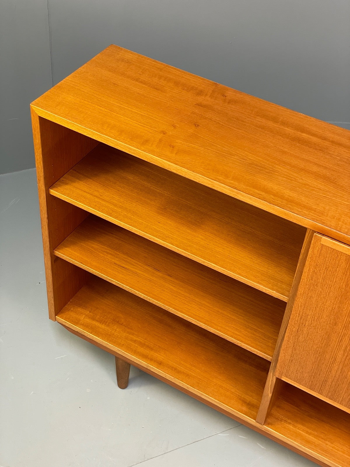 Vintage 1970s Teak Bookcase By Omann Jun Danish Retro Shelving EB9832 MWOO - UKDK FURNITURE