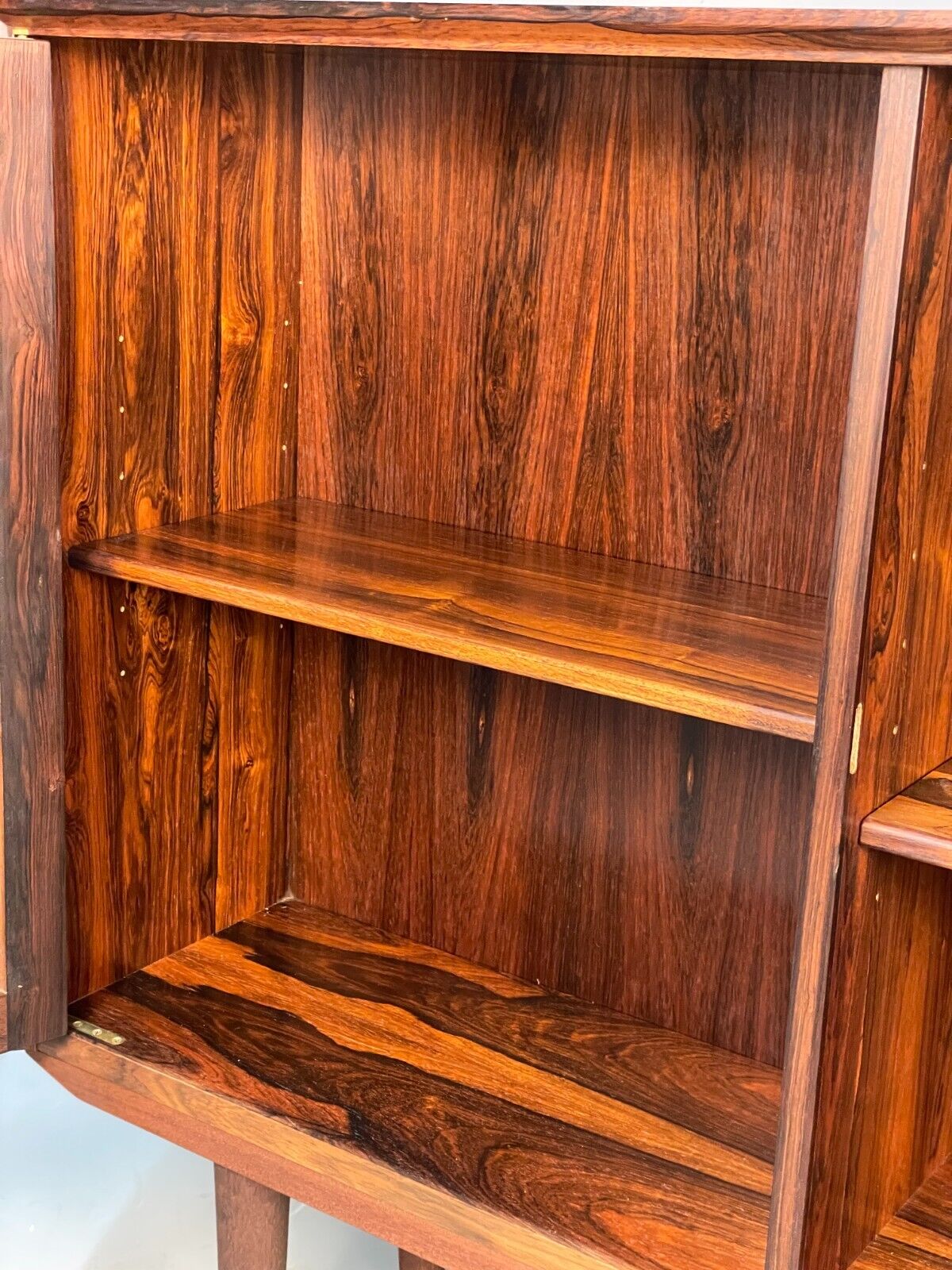 Danish Midcentury Glazed Cabinet Vintage Storage Shelving EB8420 MWOO - UKDK FURNITURE