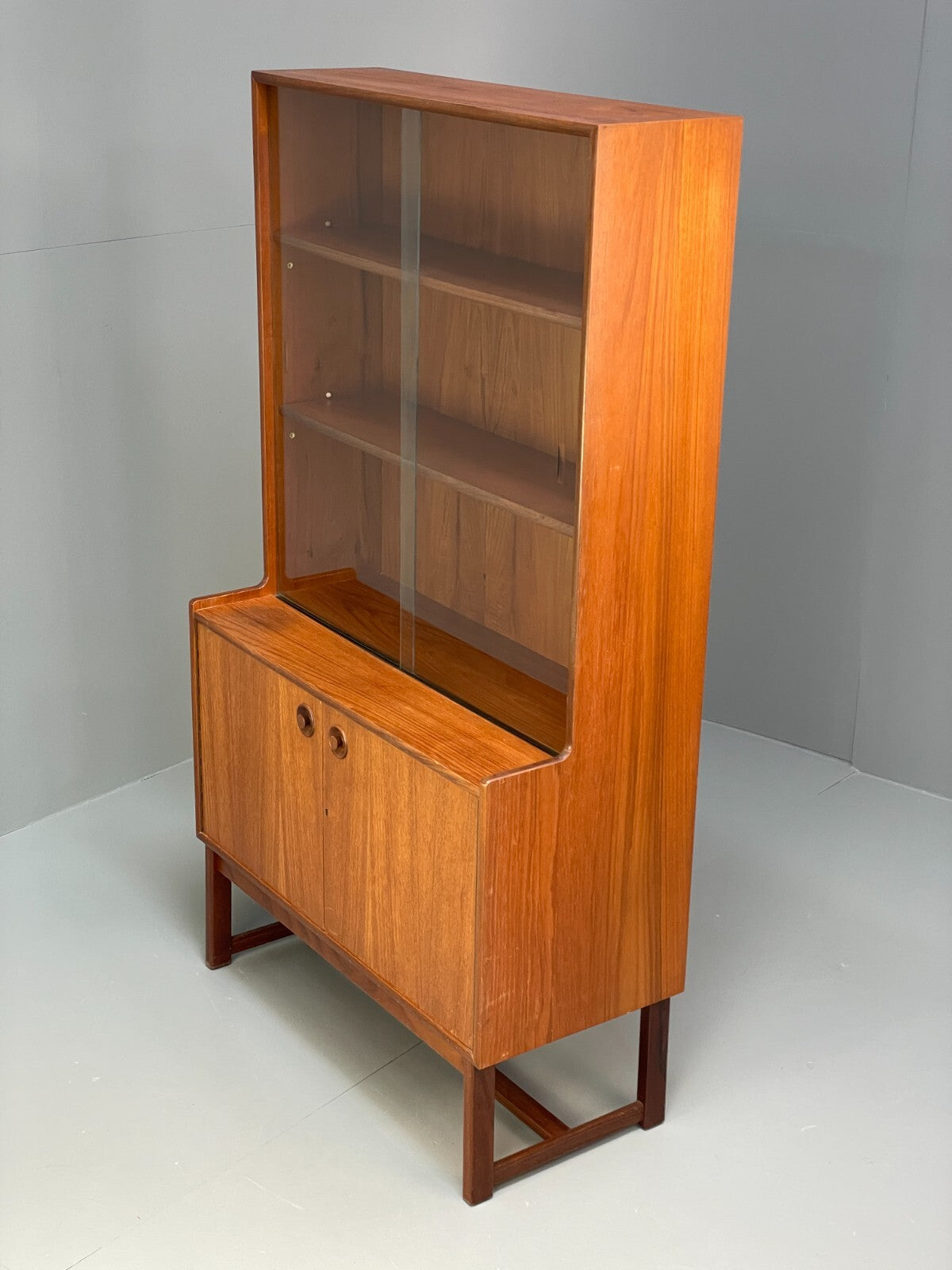 Vintage 1960s Teak Wall Unit By Tunridge Furniture Mid Century EB9528 MWOO - UKDK FURNITURE