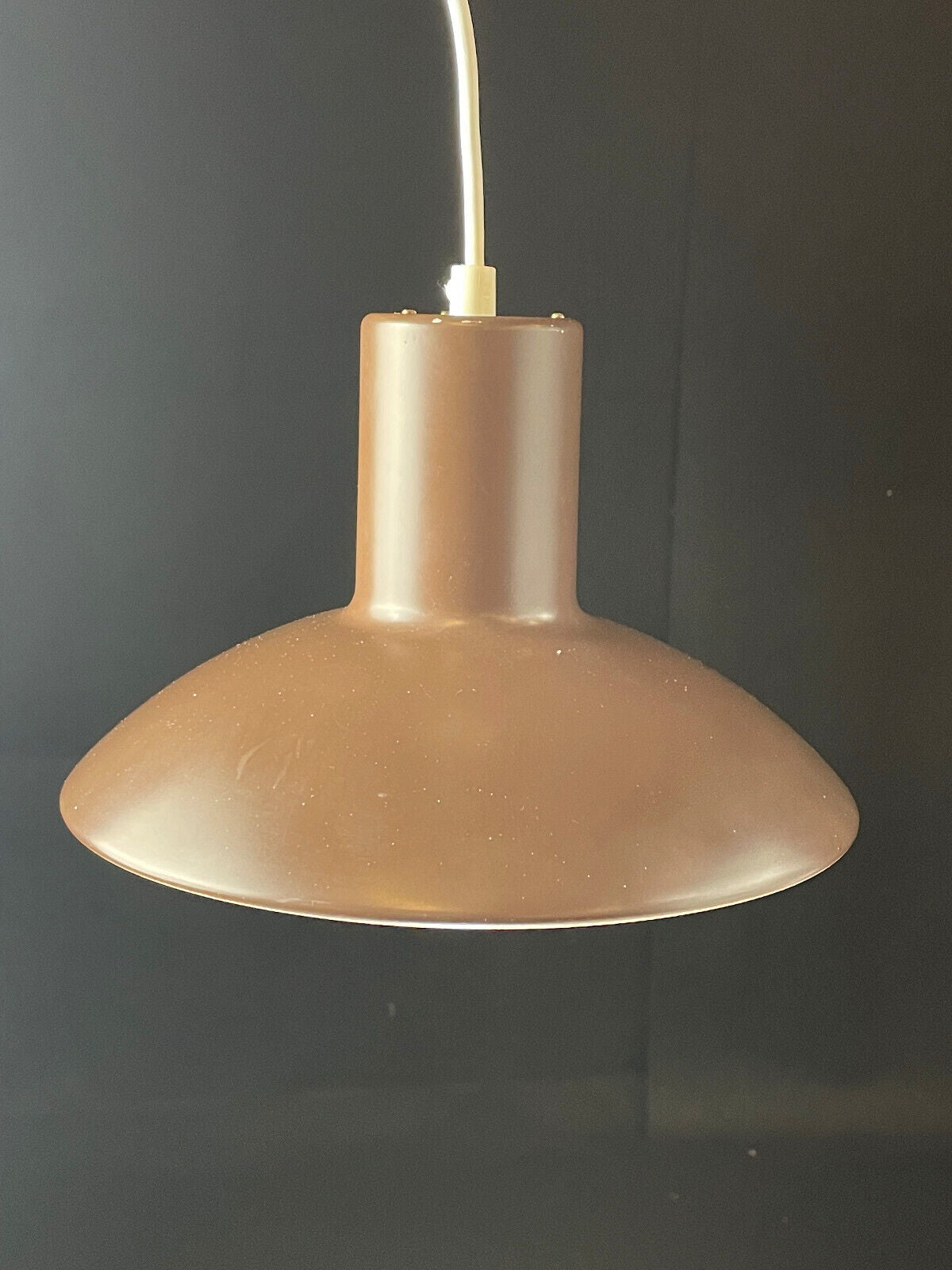 Danish Brown Steel Pendant Ceiling Lamp Retro Vintage EB4003 LCLC - UKDK FURNITURE