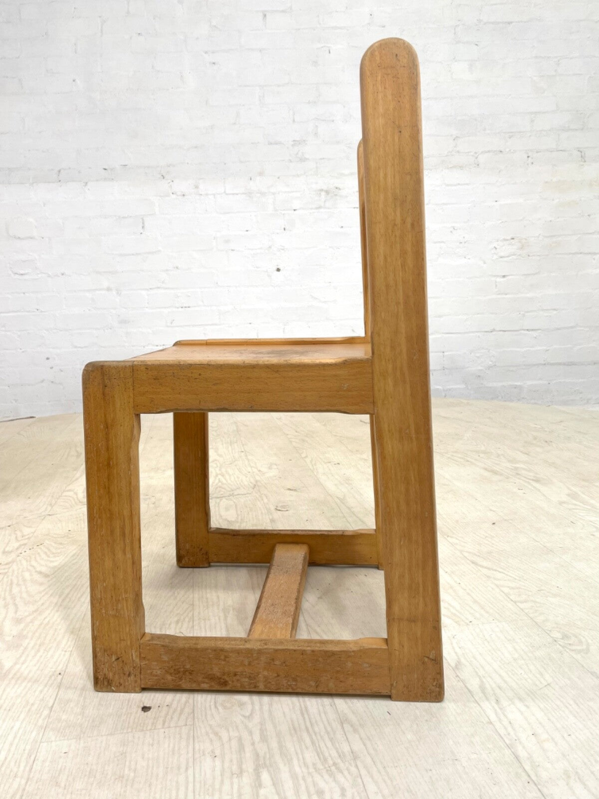4 Vintage Danish Beech and Plywood School Chairs. Child Size, MCM EB4319 MDIN - UKDK FURNITURE