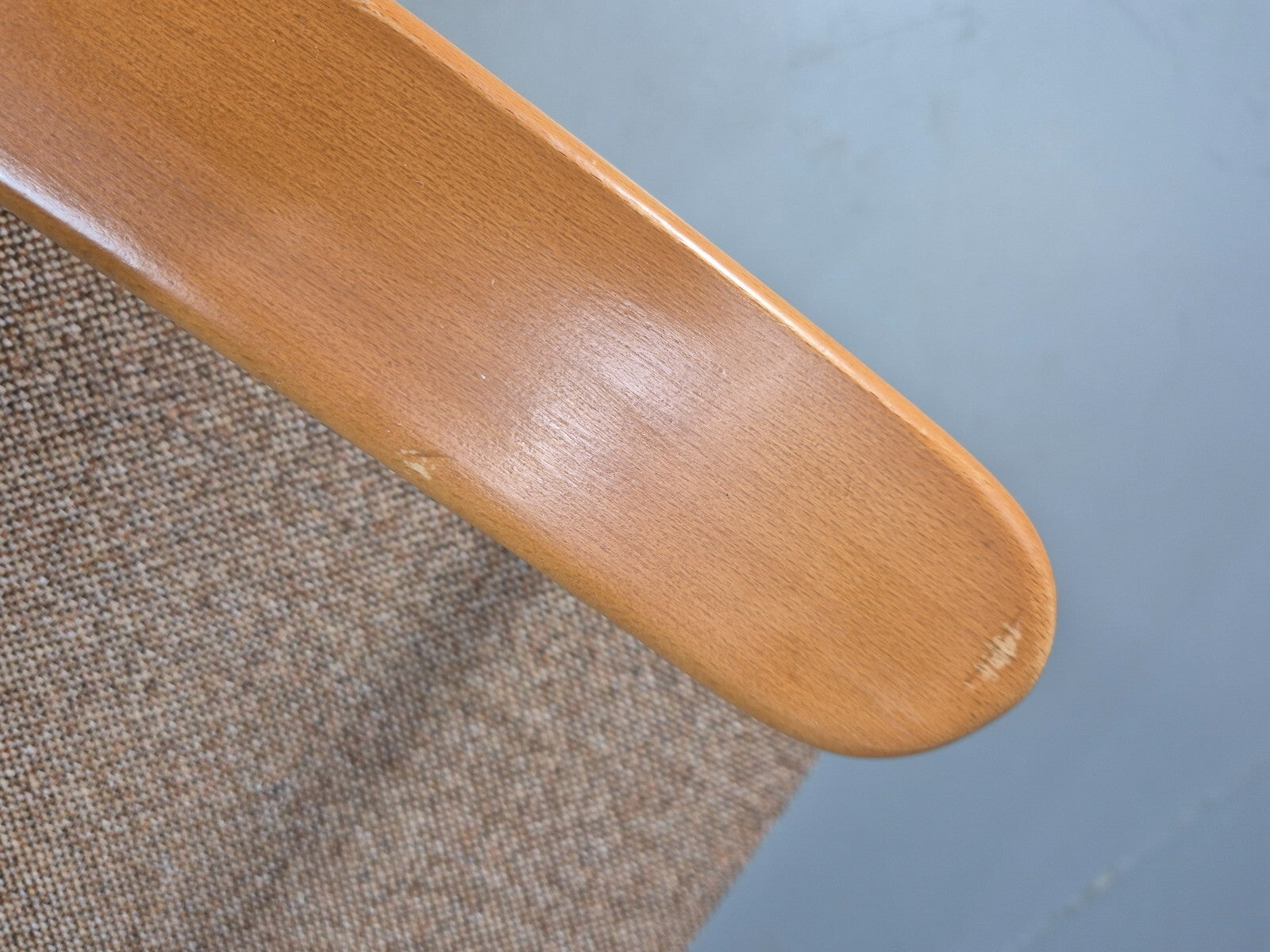 Vintage 2 Seater Sofa Beige Fabric Beech Frame Danish Design EB9490 M2SS - UKDK FURNITURE