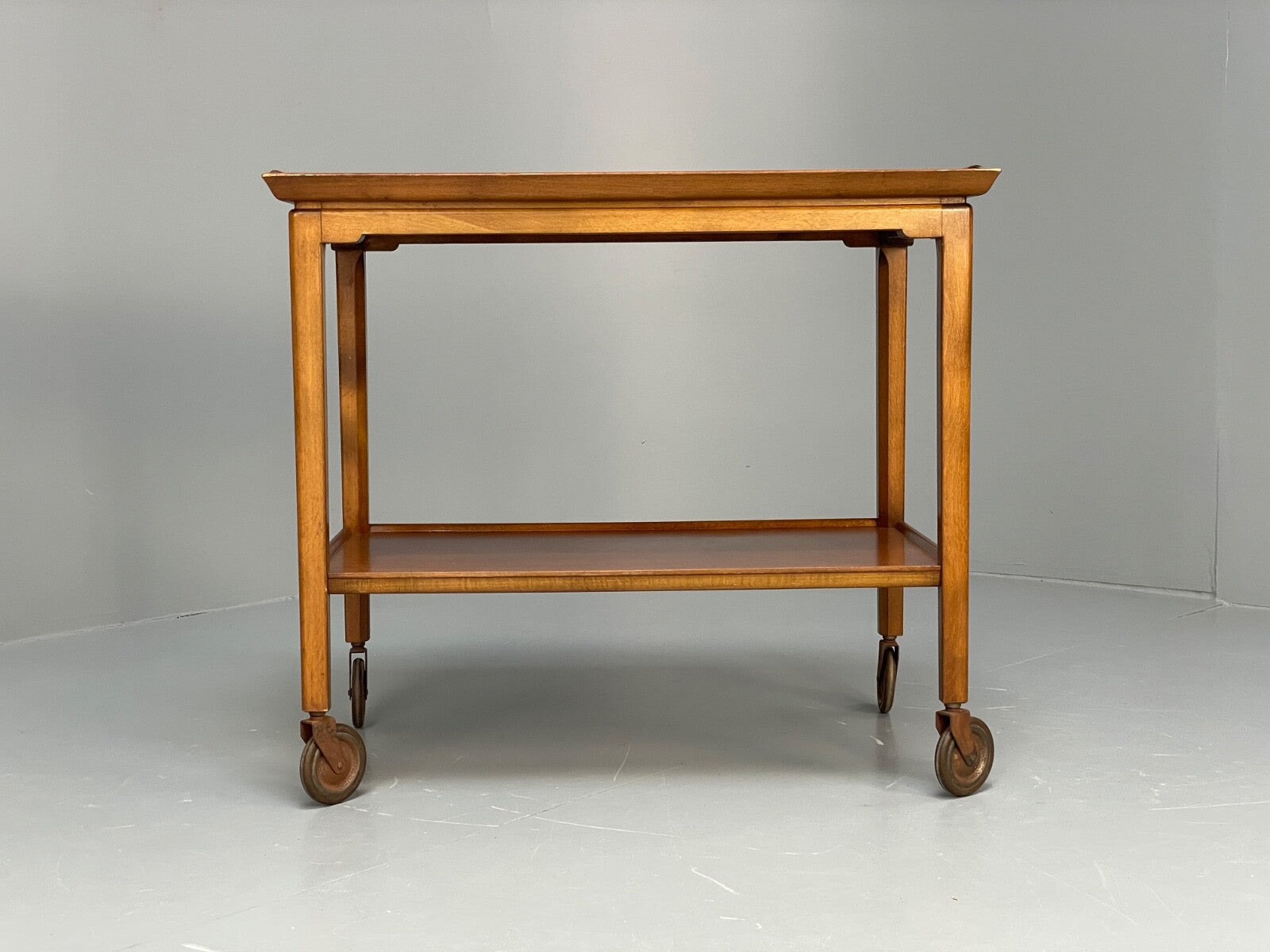 1940s Drinks Trolley For Nordiska Kompaniet Beech Mahogany EB9765 MWOO - UKDK FURNITURE