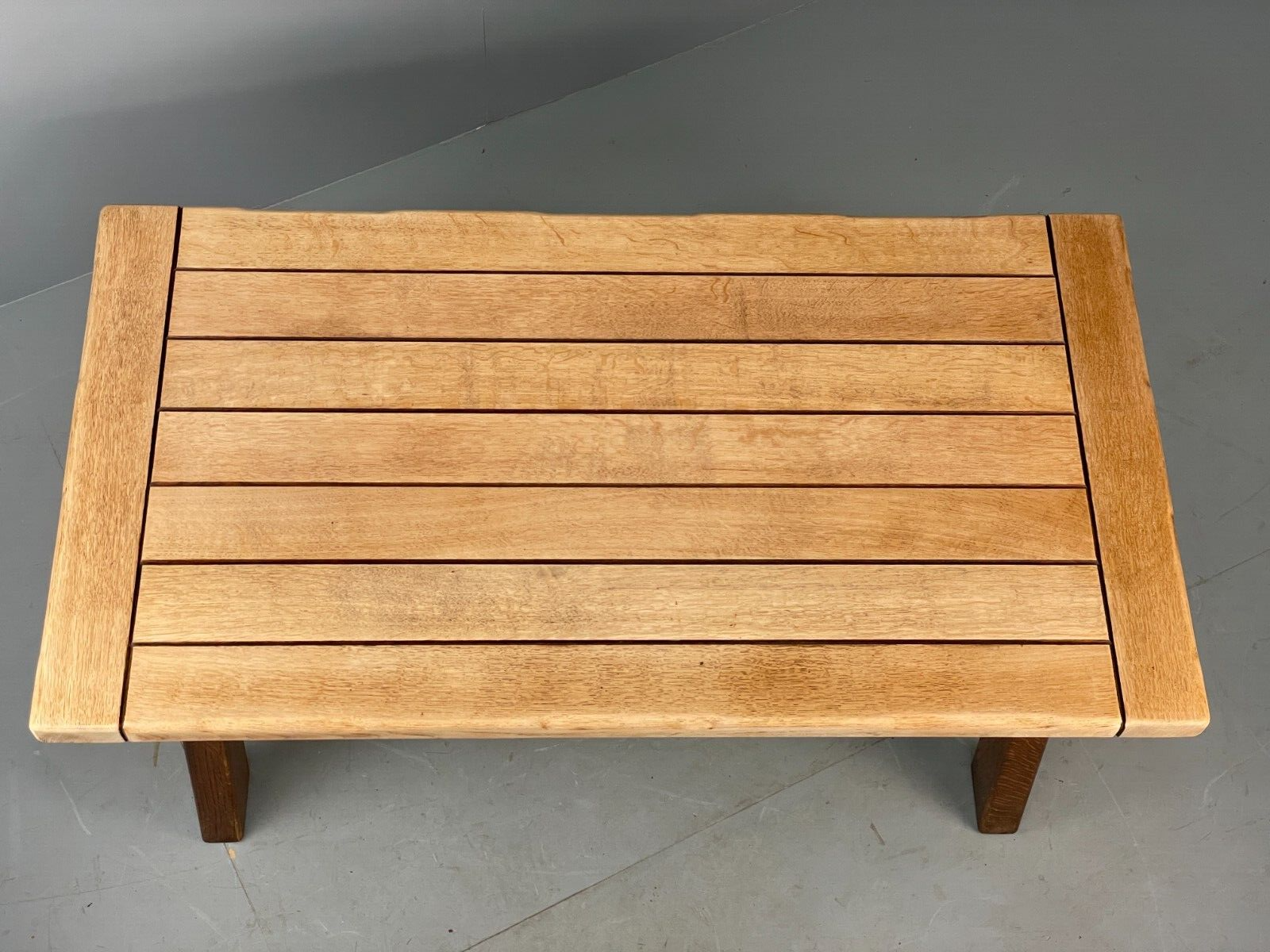 Vintage Scandinavian Large Oak Coffee Table Arts & Crafts Style EB7839 MWOO - UKDK FURNITURE