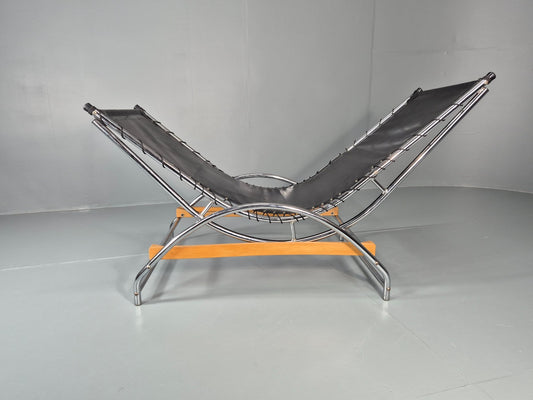 Vintage Bauhaus Style Chaise Longue Ahlberg for Swecco 1980s Retro EB11112 M4SS1