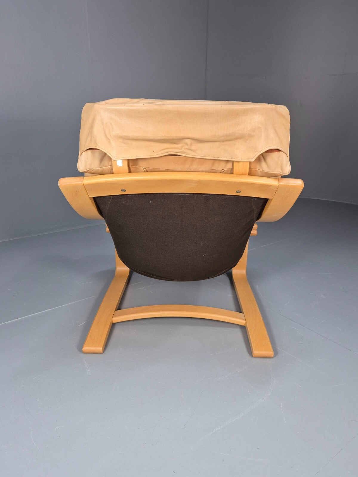 Vintage Danish Skippers Bentwood and Leather Apollo Lounge Chair EB9245 MBEN - UKDK FURNITURE