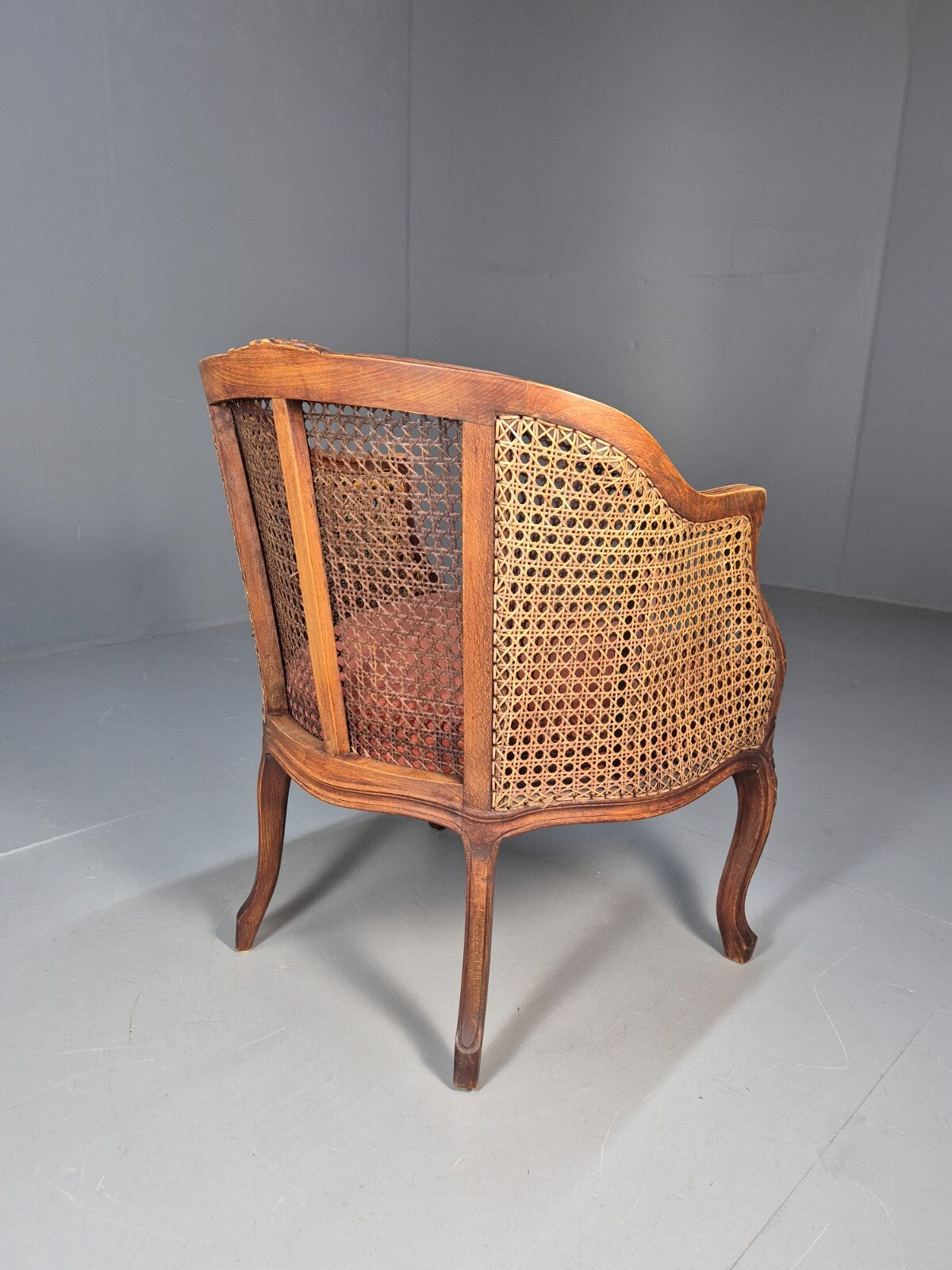Vintage Danish Rococo Style Bergere Tub Chair 1950s Retro EB9611 VBER - UKDK FURNITURE
